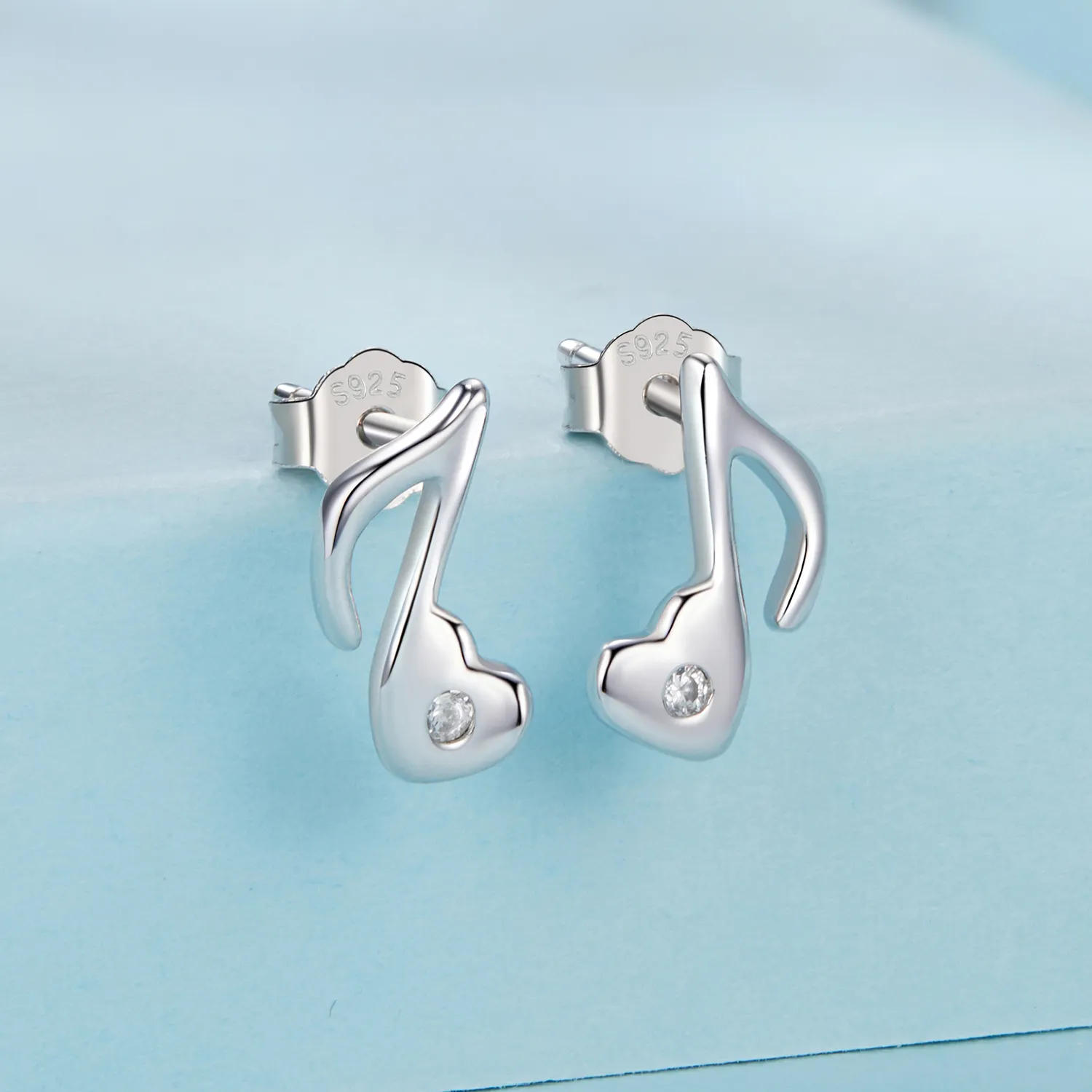 PANDORA Style Heart music note earrings - SCE1805