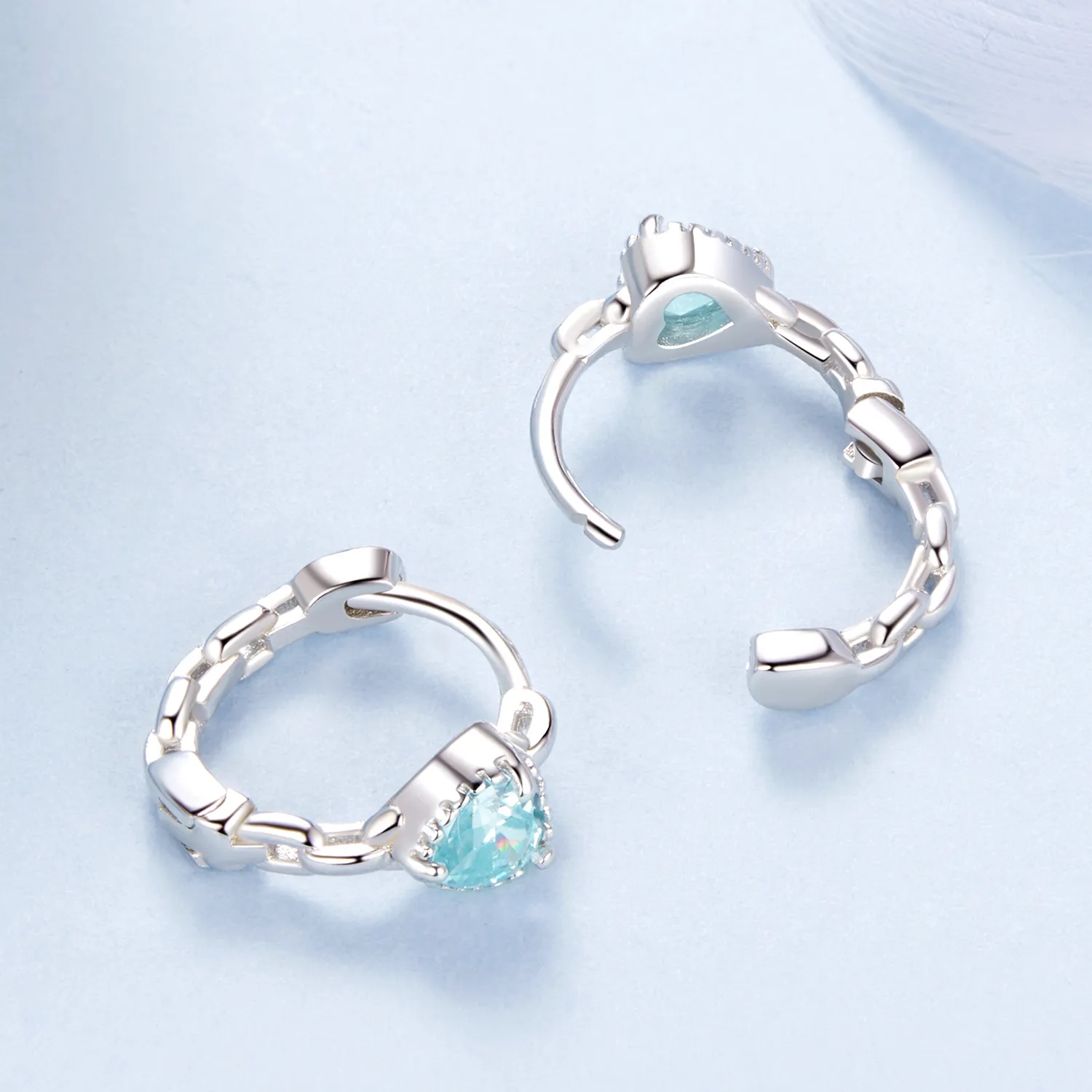 PANDORA Style Heart of the Sea Earrings - BSE1099