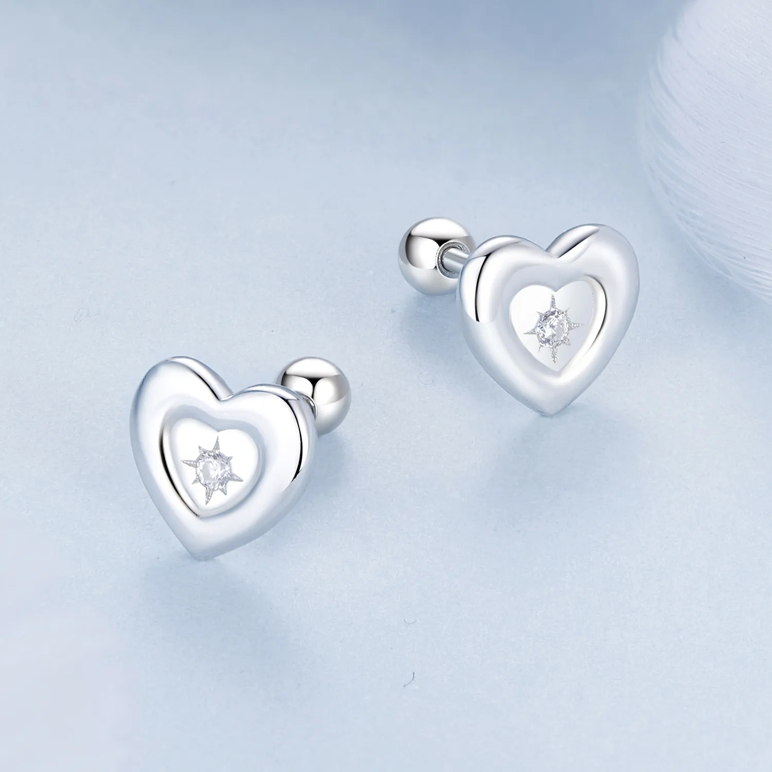 PANDORA Style Heart Starburst Earrings - BSE1045