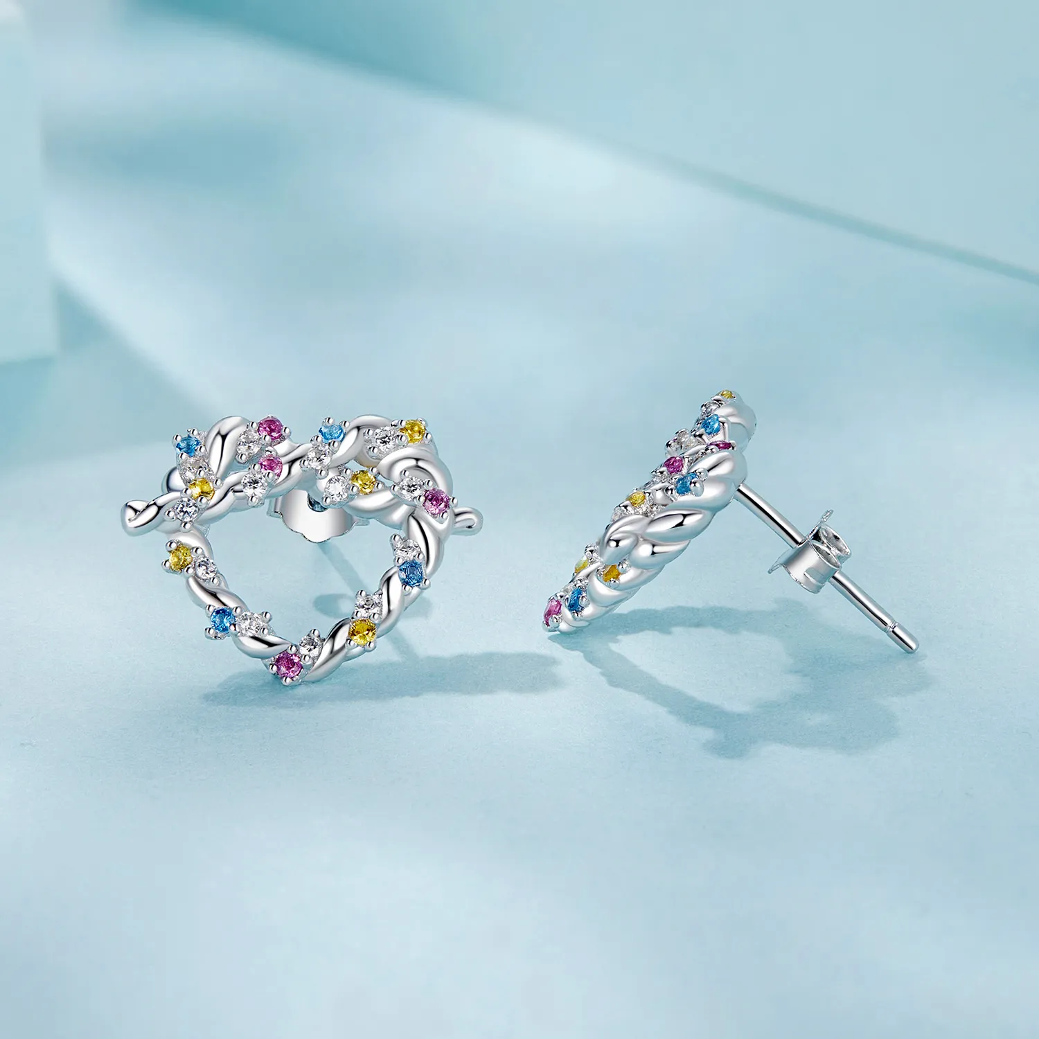 PANDORA Style Heart twist earrings - SCE1776