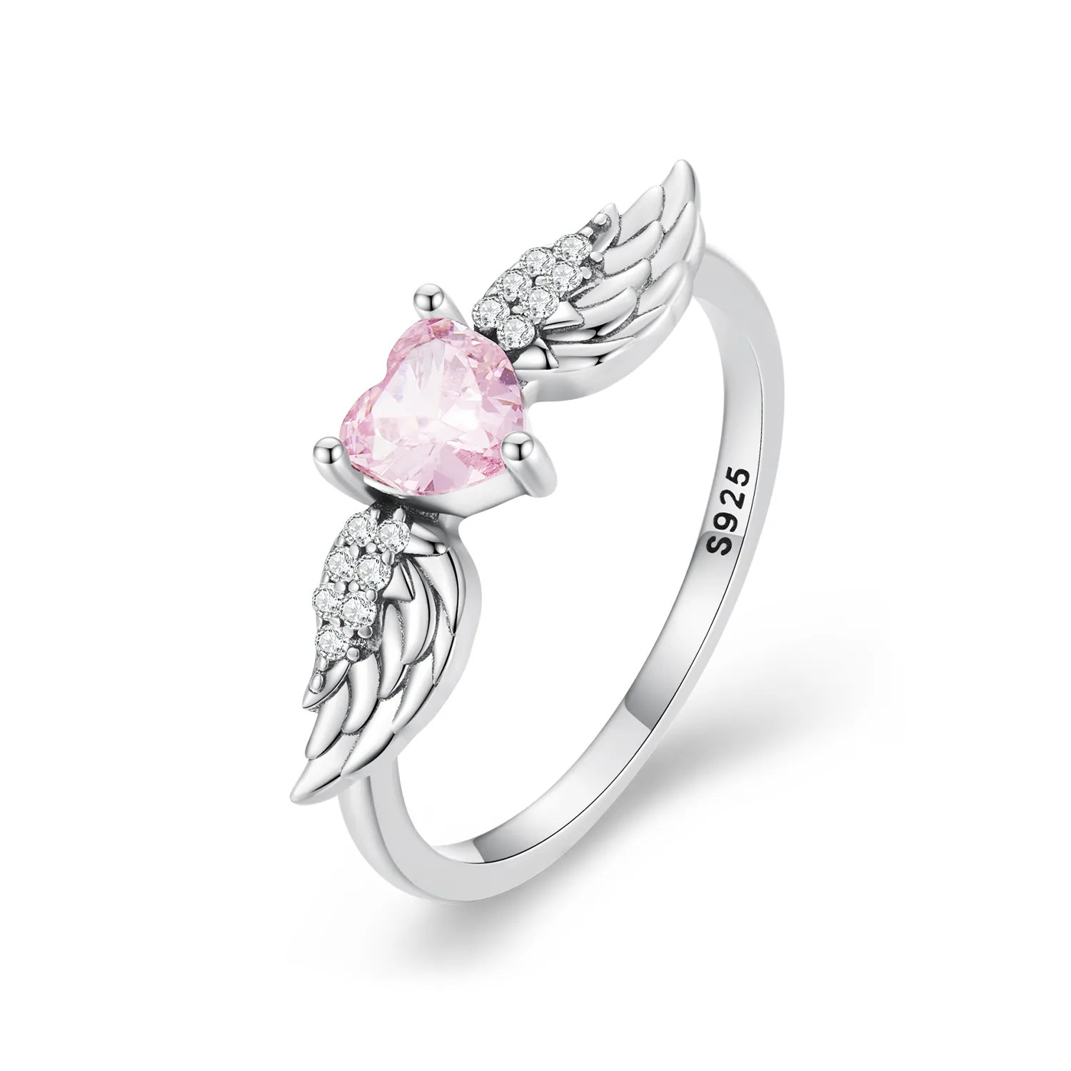 PANDORA Style Heart Wings Ring - SCR874