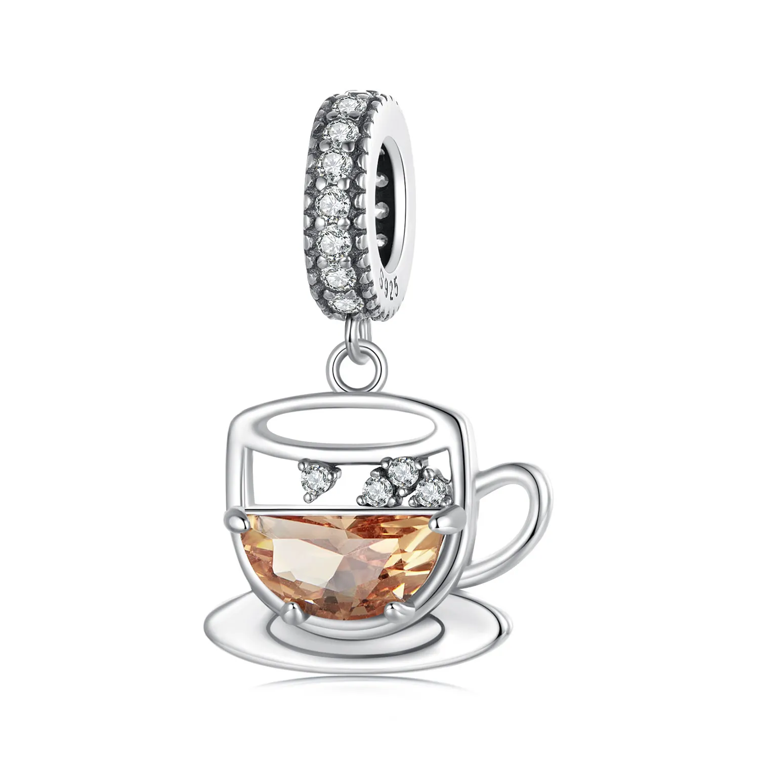 pandora style interesting coffee pendant scc2842