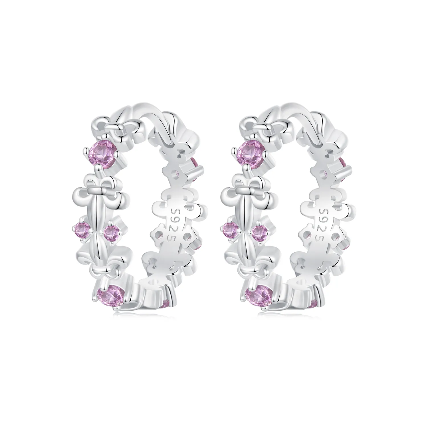 pandora style iris earrings bse1046