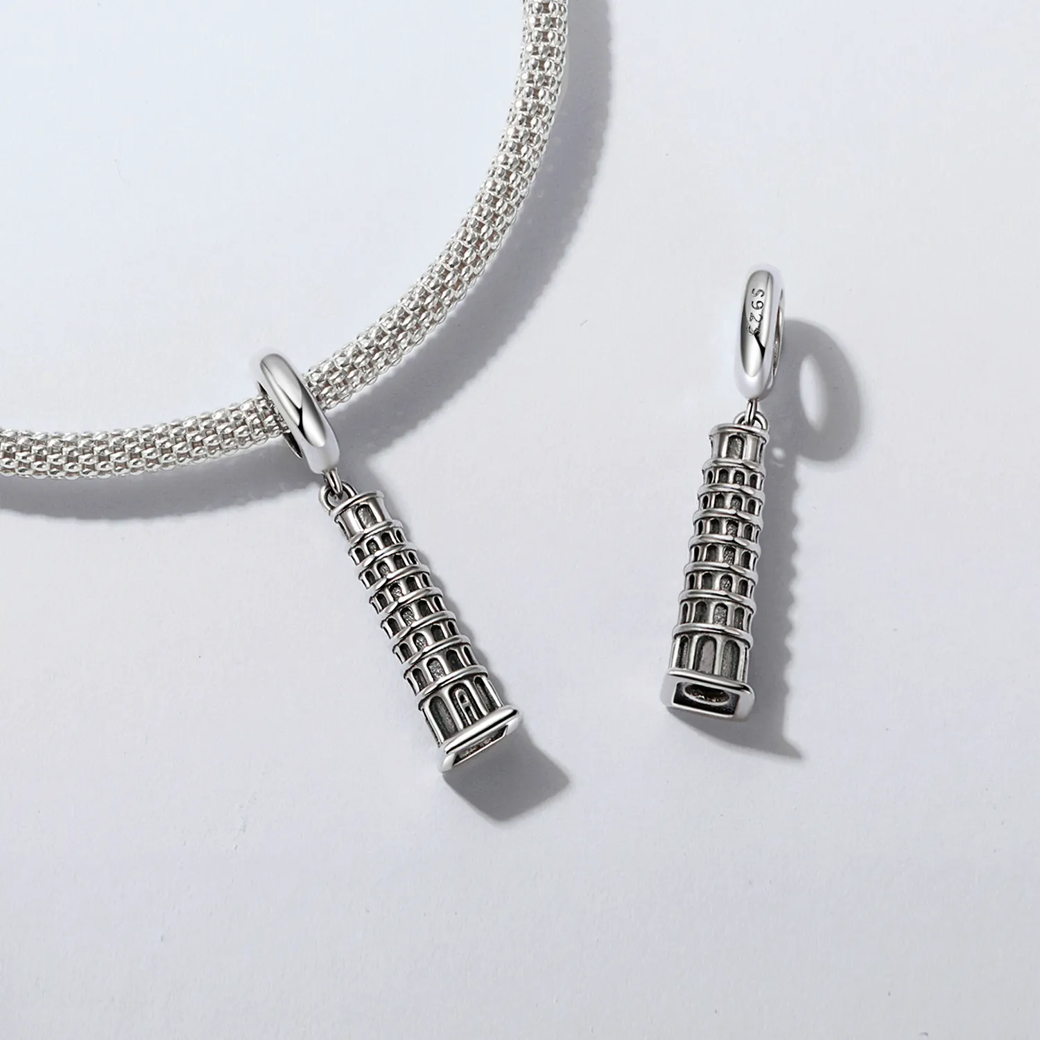 PANDORA Style Leaning Tower of Pisa Pendant - SCC2876