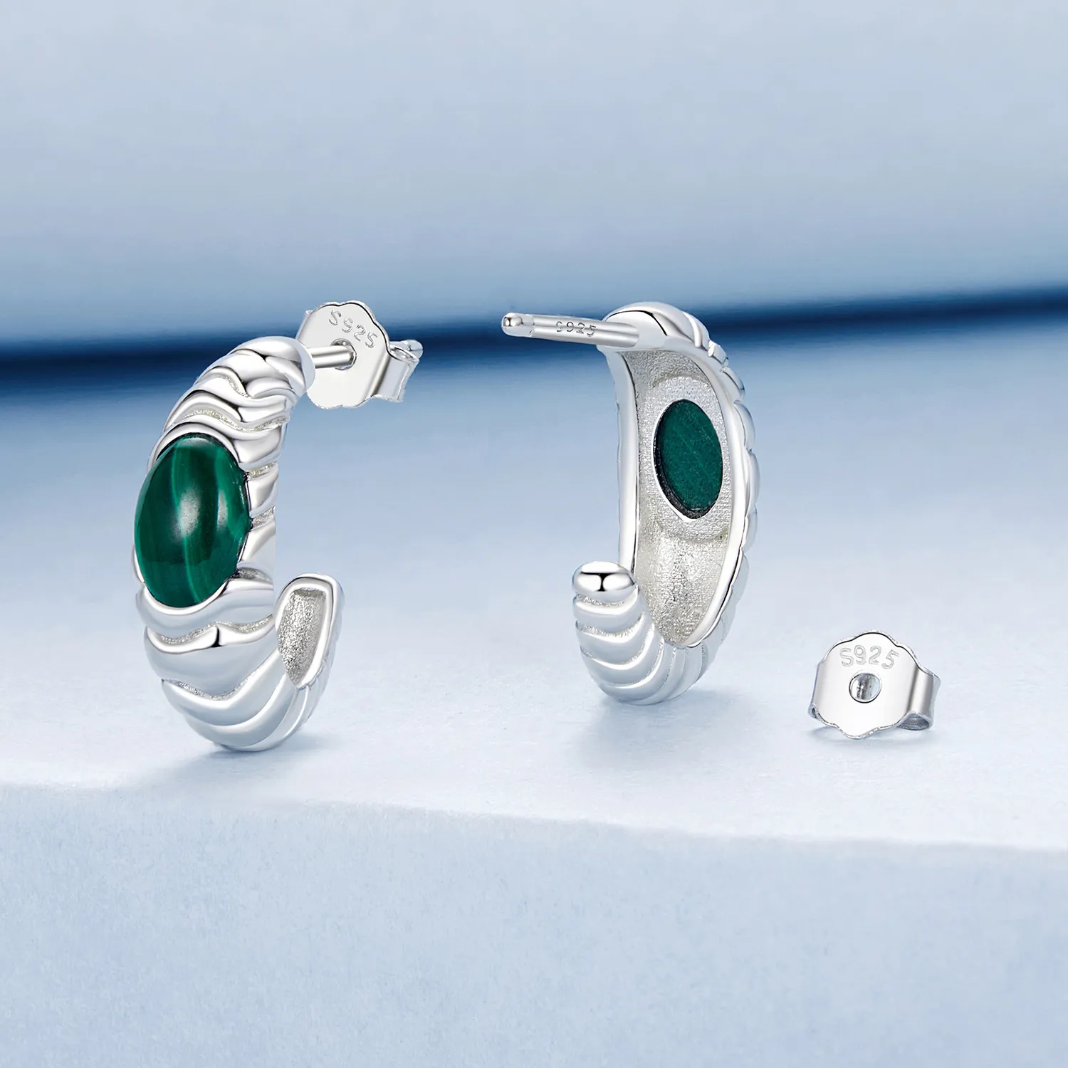 PANDORA Style Malachite earrings - BSE1057