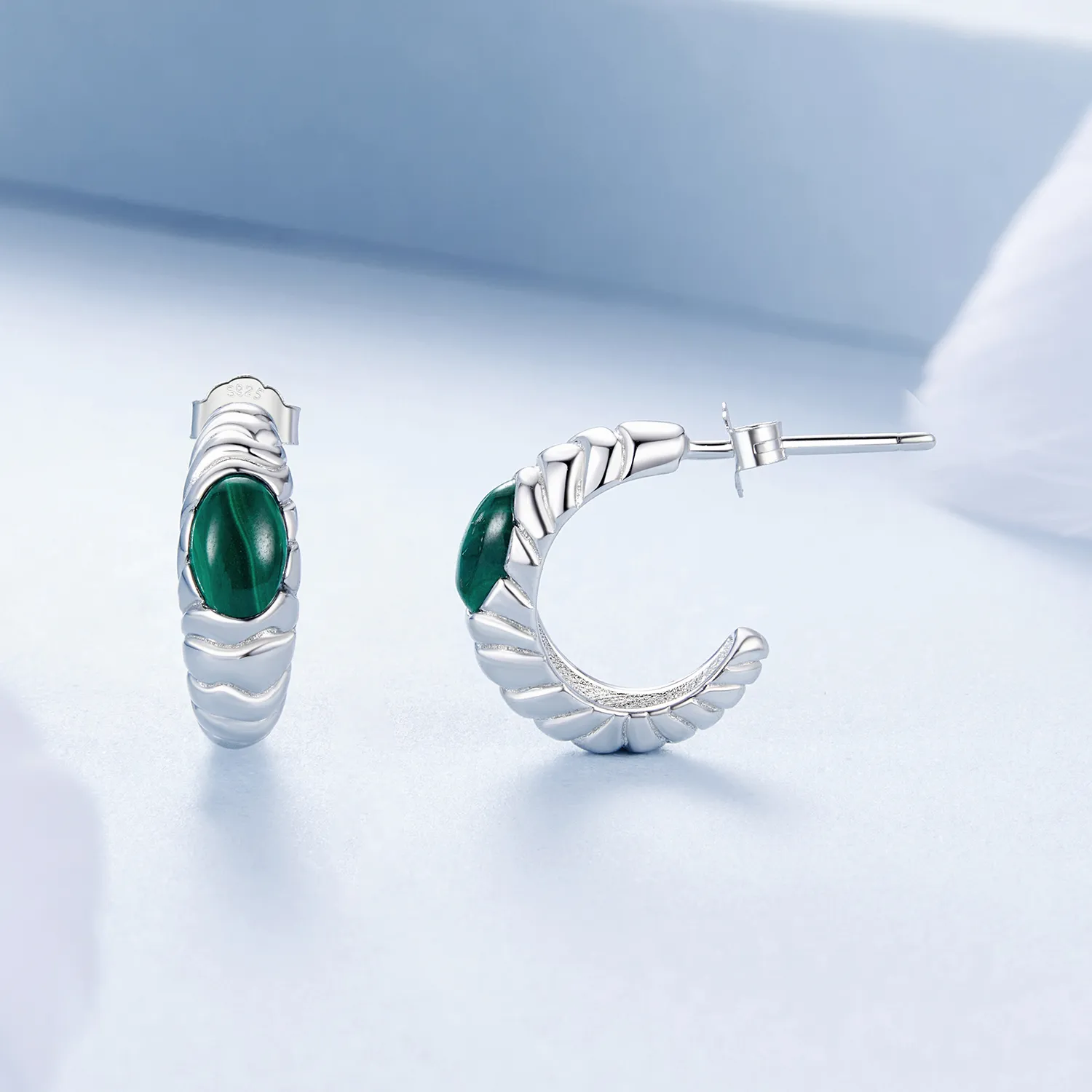 PANDORA Style Malachite earrings - BSE1057