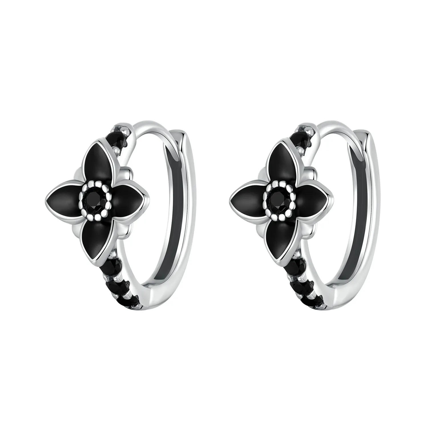 pandora style night flower earrings sce1801