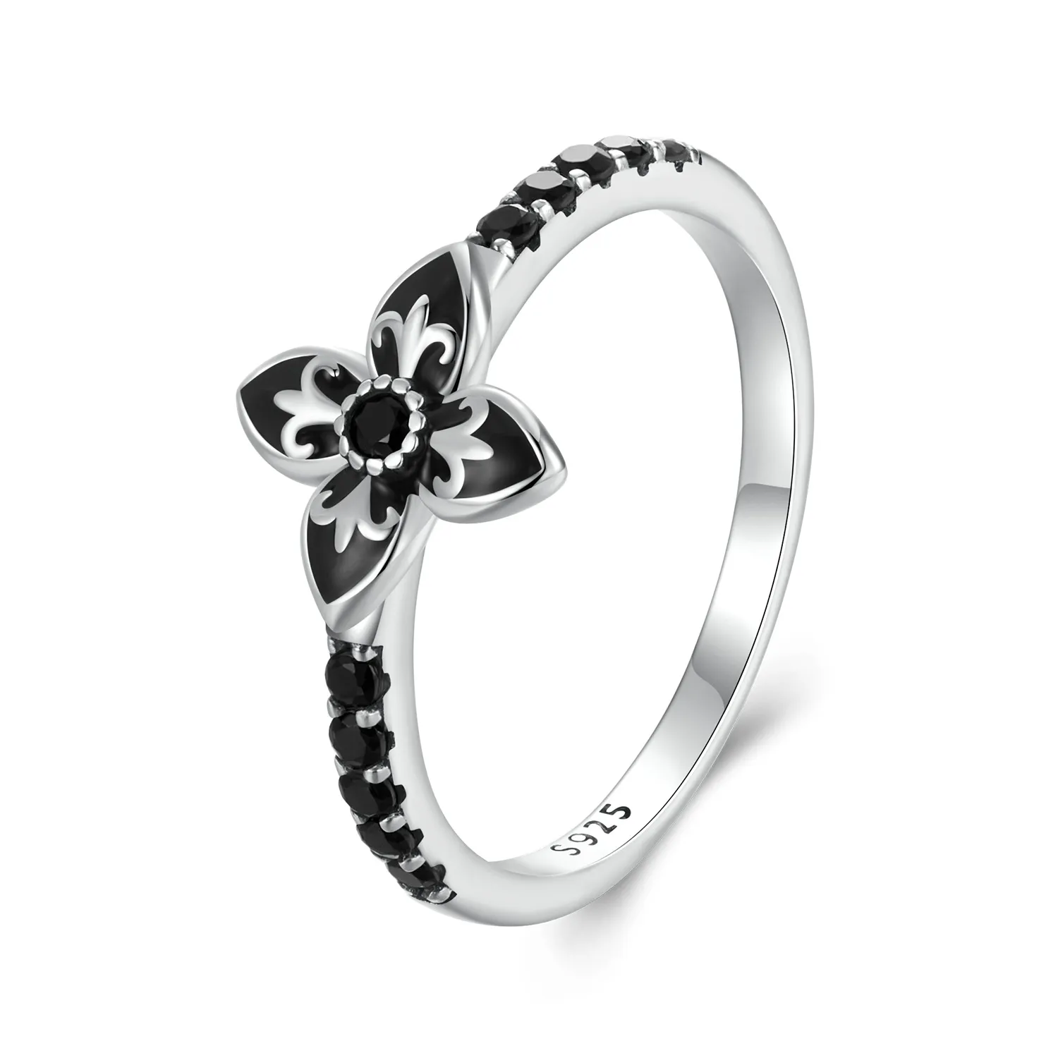 PANDORA Style Night Flower Ring - SCR1075