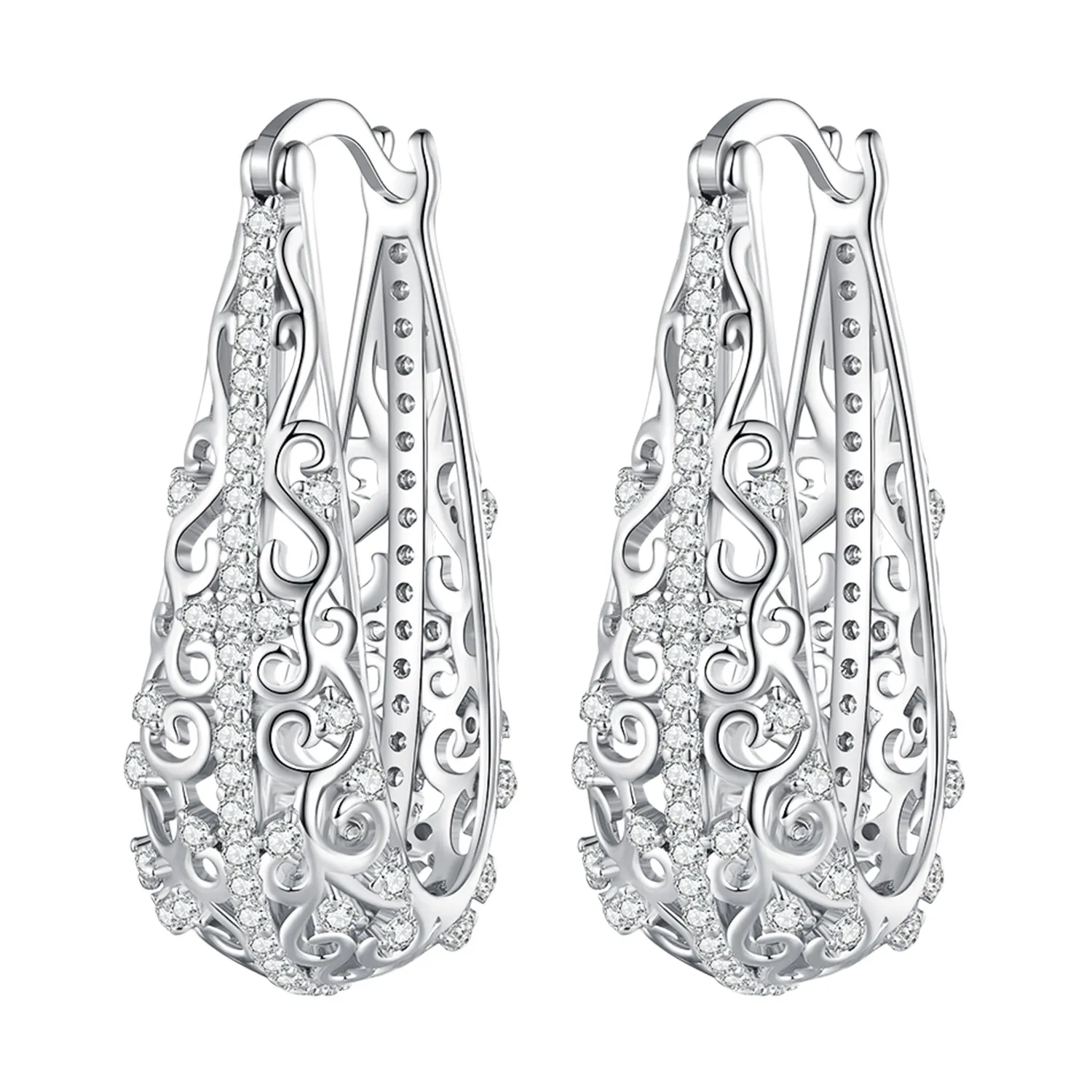 PANDORA Style Patterned earrings - BSE753