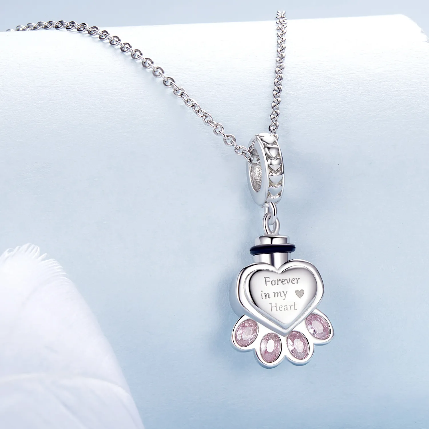 PANDORA Style Pet urn memorial box pendant - BSC1037