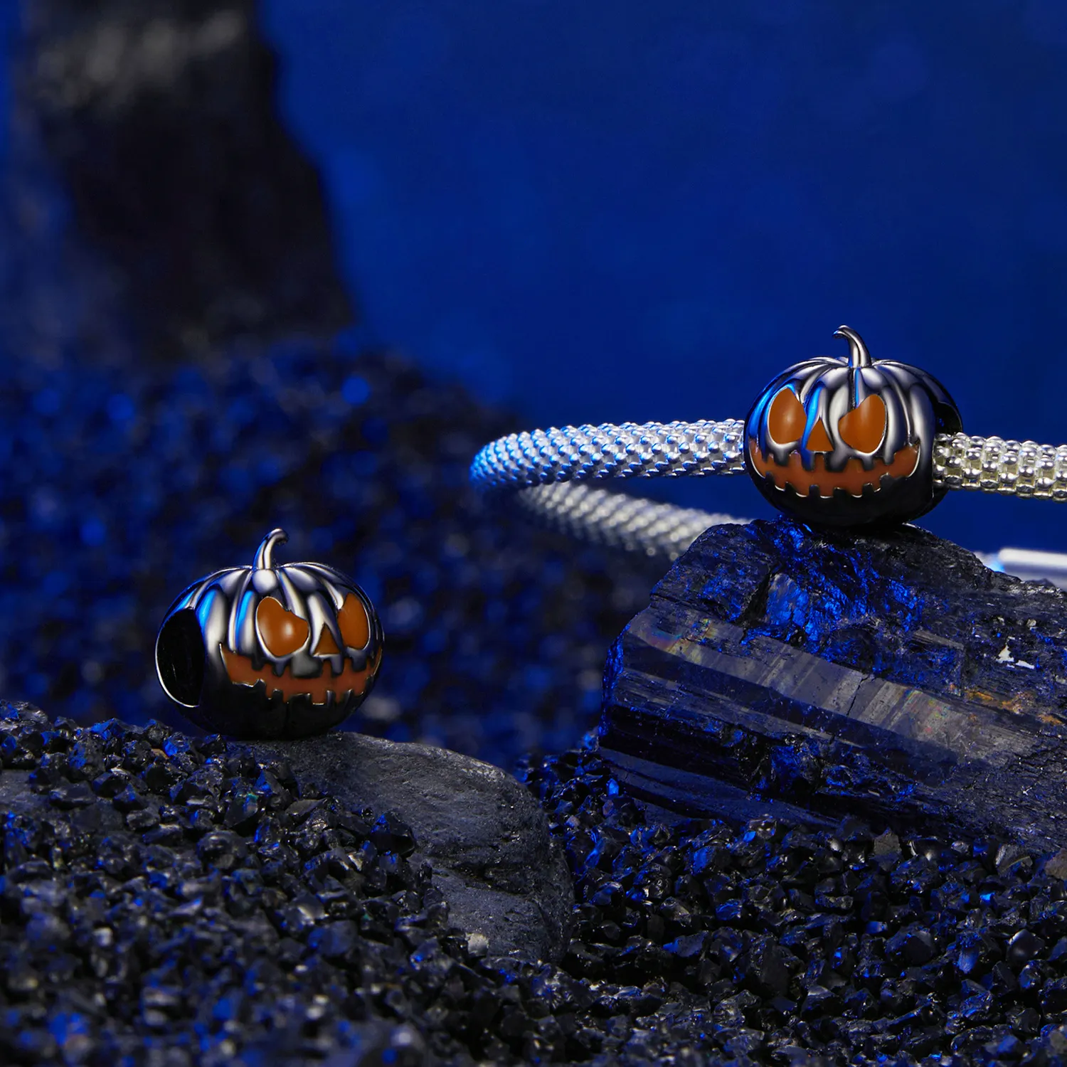 PANDORA Style Pumpkin Lantern Beads - SCC2899