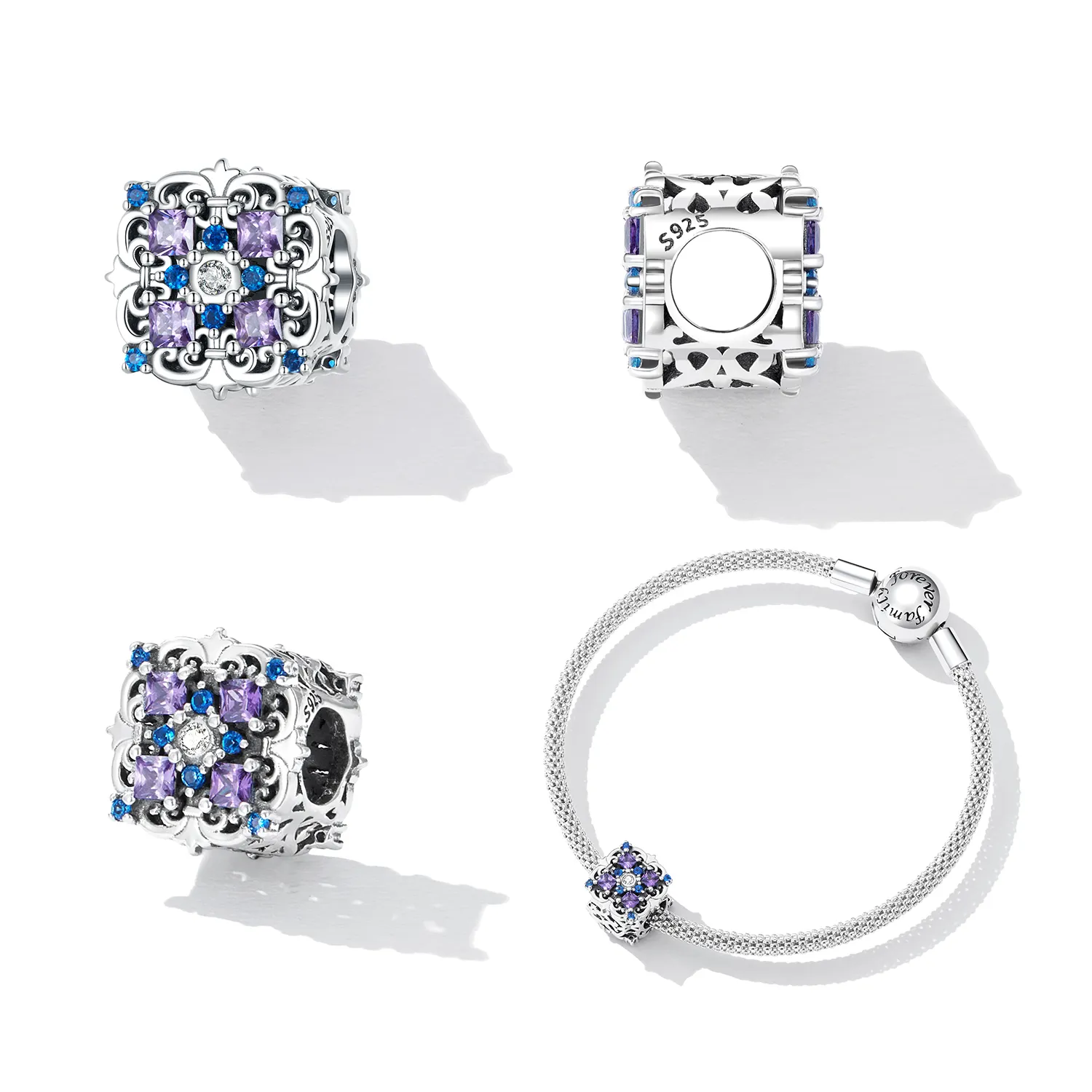 PANDORA Style Retro pattern beads - BSC618