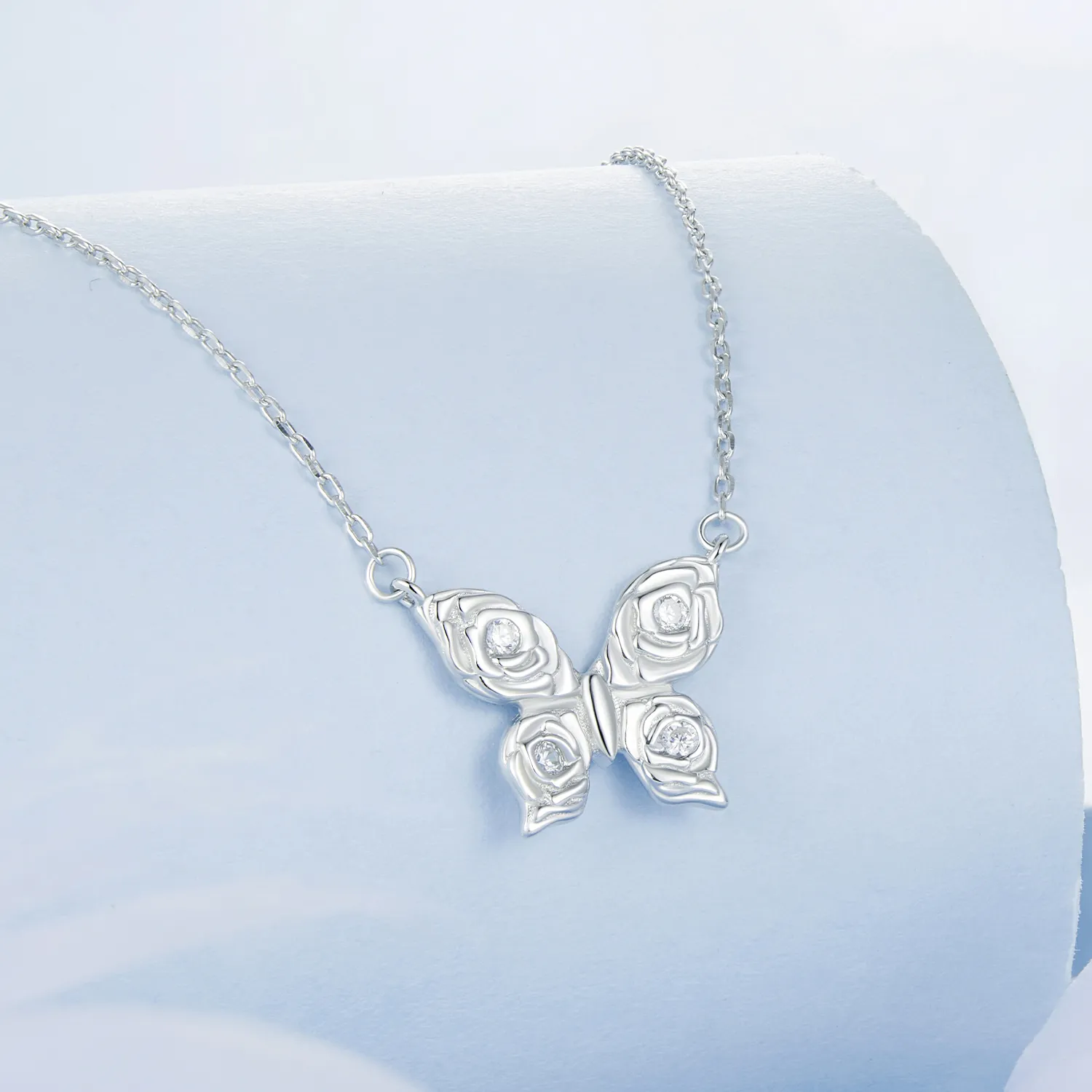 PANDORA Style Rose Butterfly Necklace - BSN396