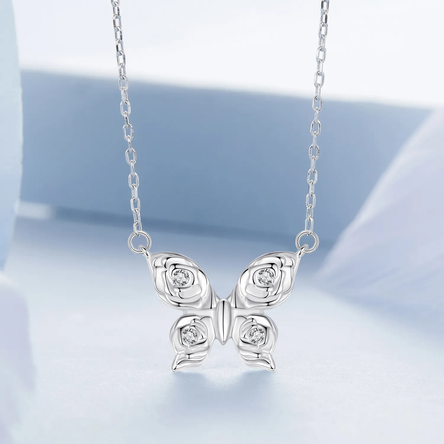 PANDORA Style Rose Butterfly Necklace - BSN396