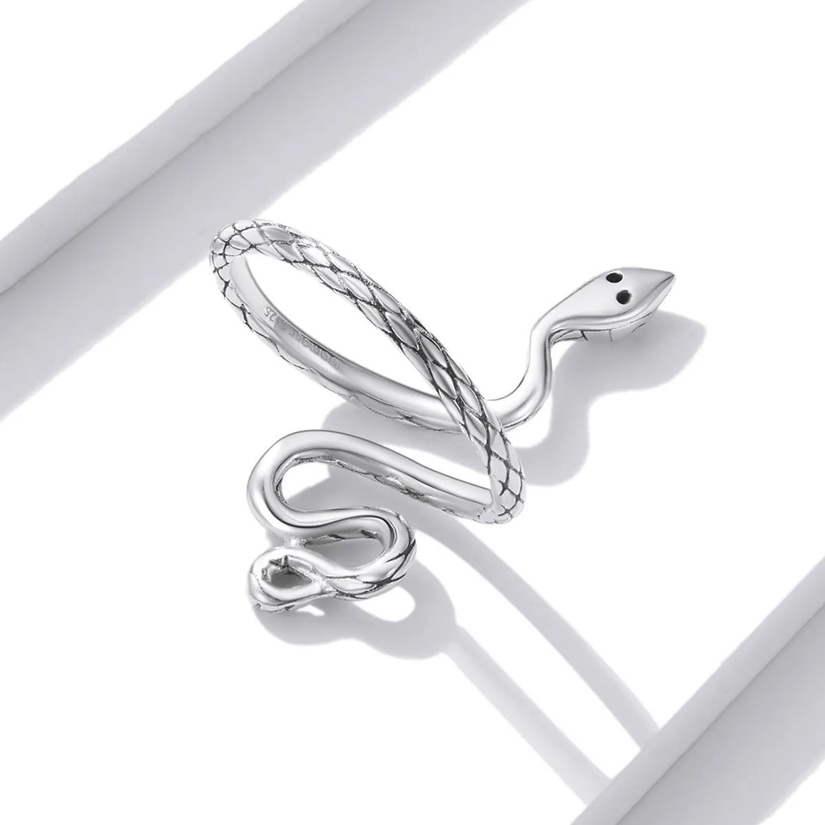 PANDORA Style Silver Snake Ring - BSR199