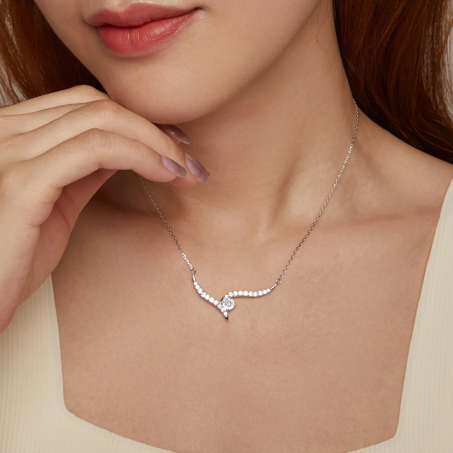 PANDORA Style Simple Line Necklace - BSN400