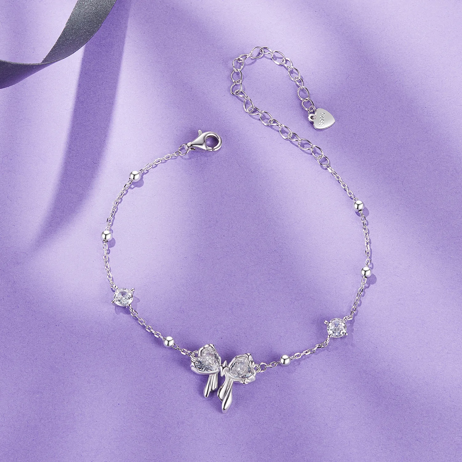 PANDORA Style Sparkling Bow Bracelet - BSB188