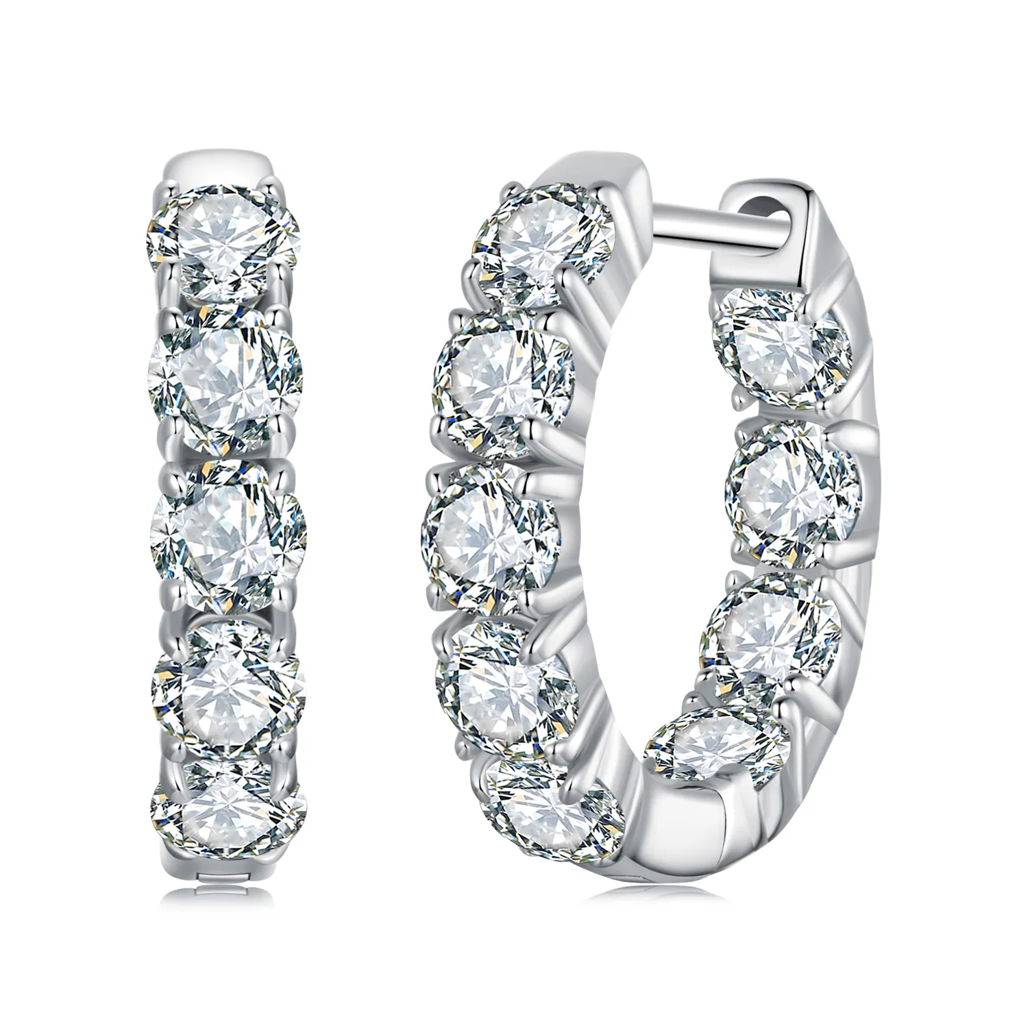 pandora style sparkling earrings one certificate mse069