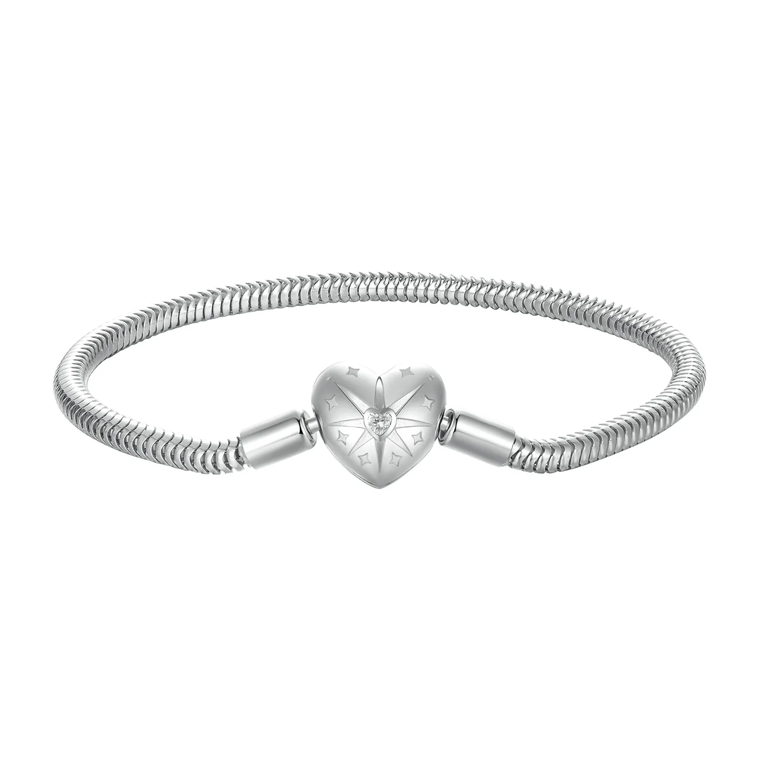 pandora style star heart basic bracelet bsb196