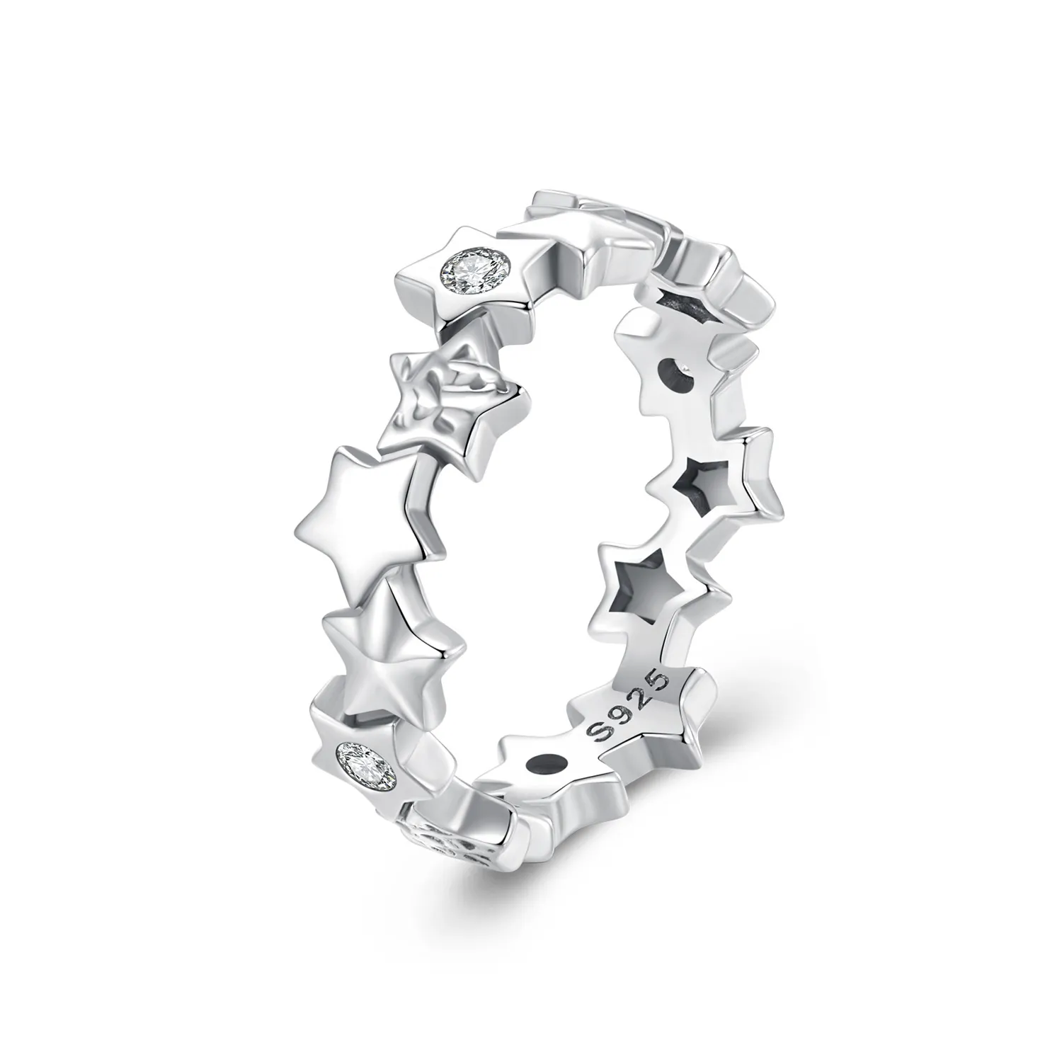 pandora style star ring bsr585