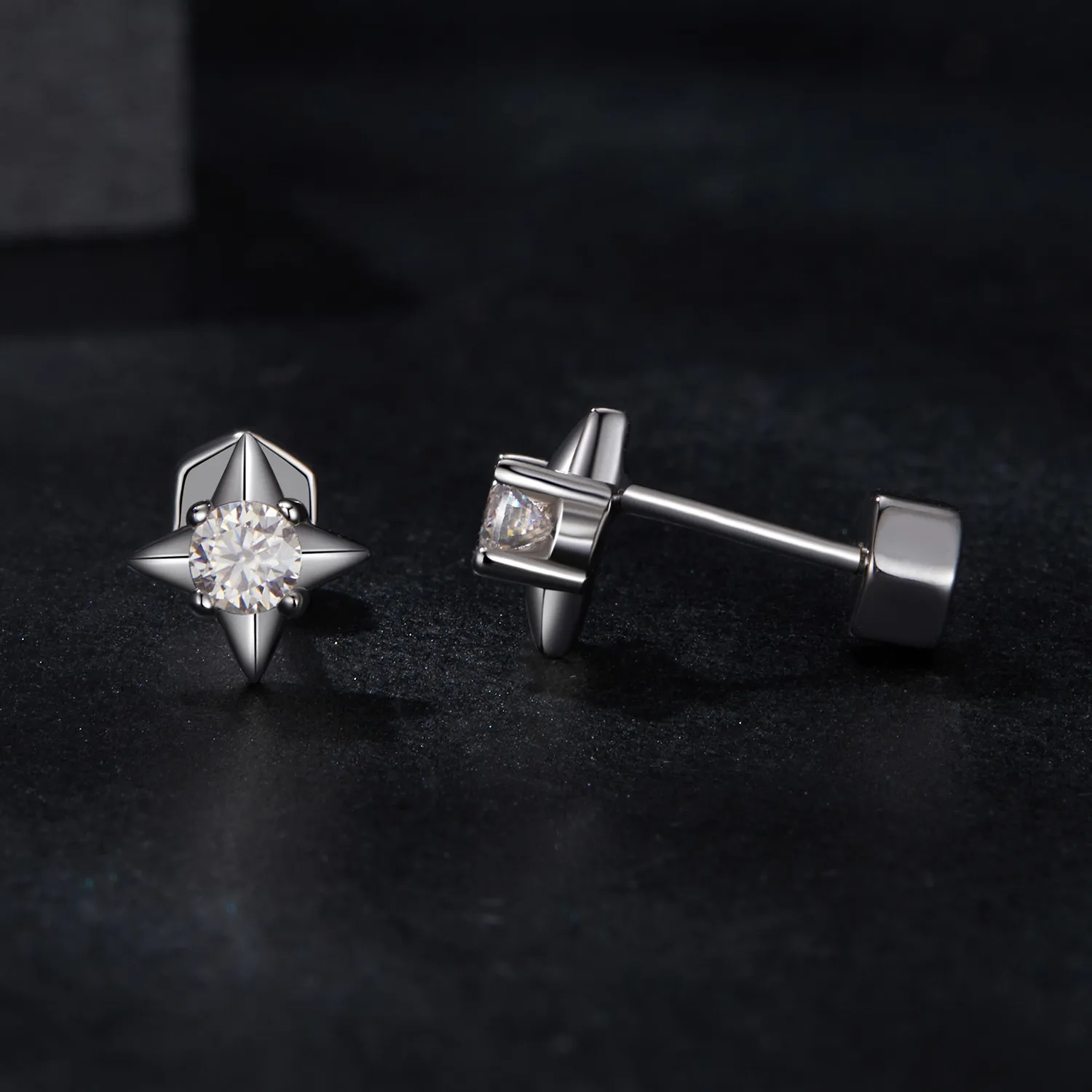 PANDORA Style Star sparkling earrings (one certificate) - MSE067