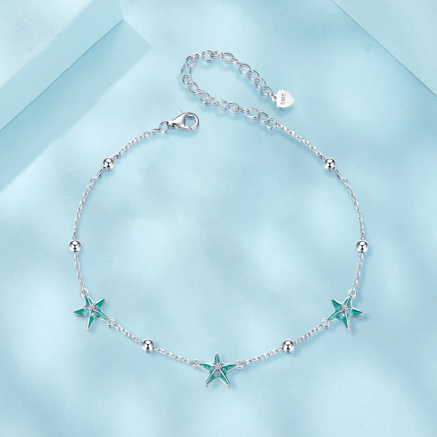 PANDORA Style Starfish Teal Anklet - SCT026