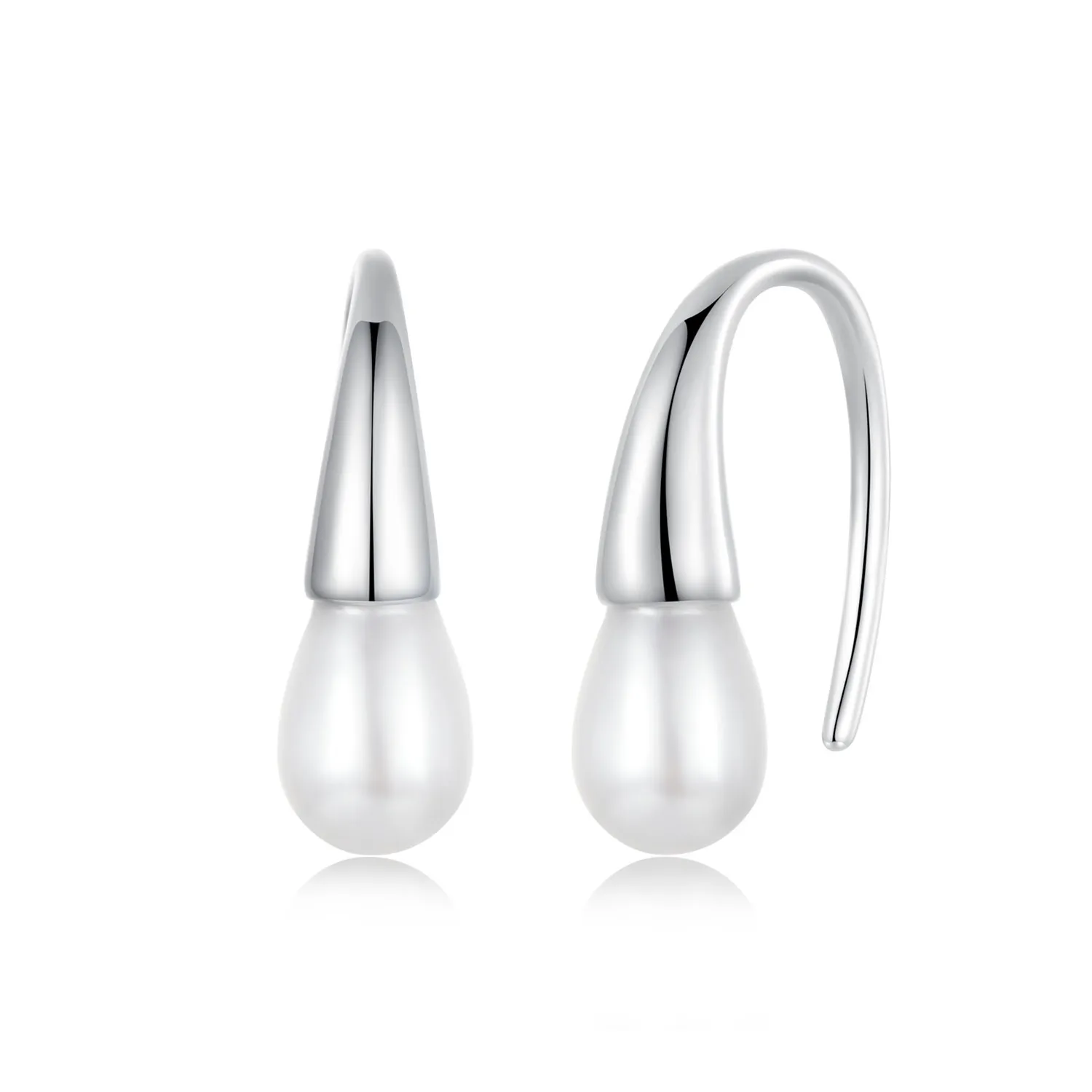 pandora style teardrop pearl earrings bse1054