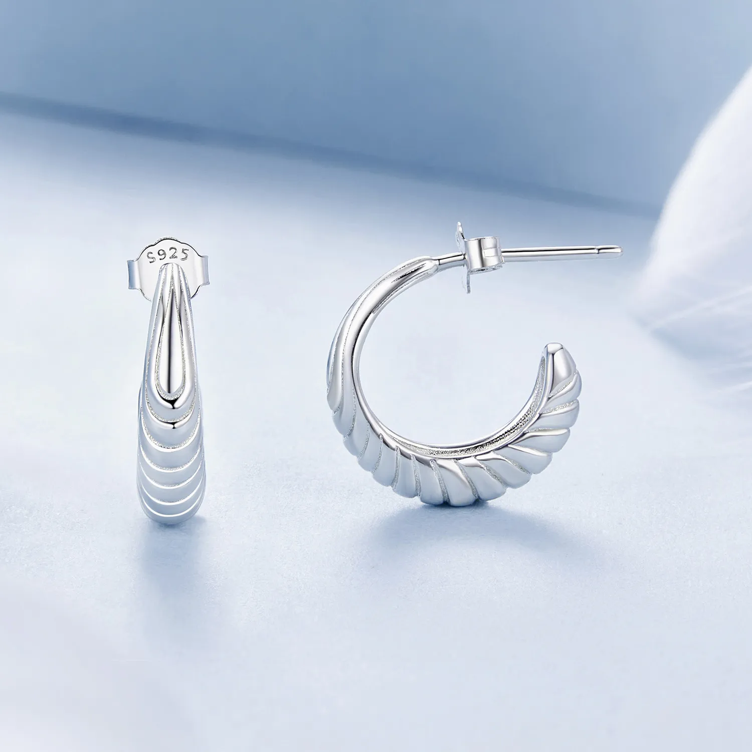 PANDORA Style Temperament texture earrings - BSE1058