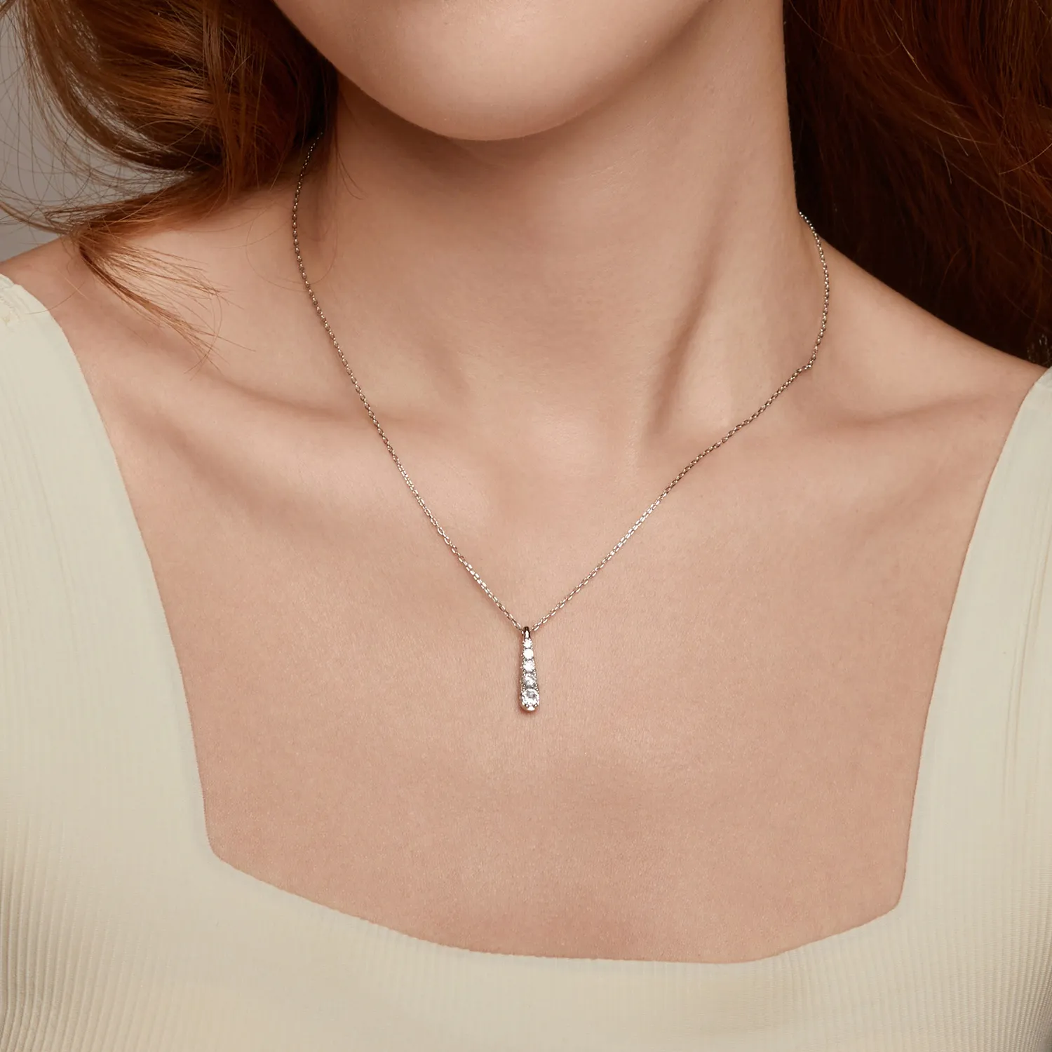 PANDORA Style Temperament water drop necklace - BSN399