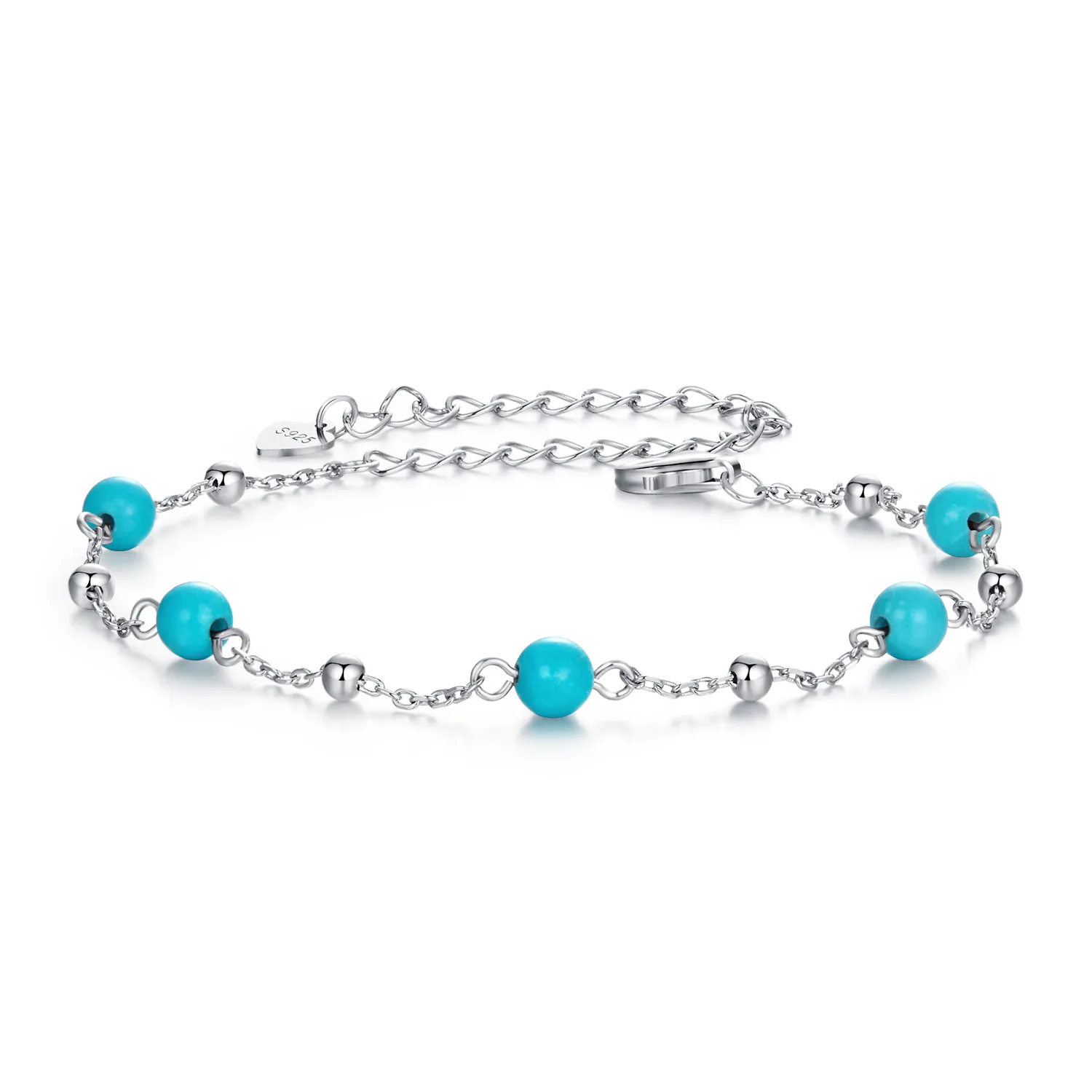 pandora style turquoise bracelet bsb197