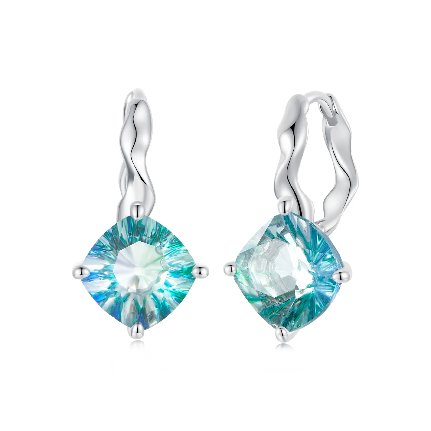 PANDORA Style Turquoise Tourmaline Earrings - BSE1047