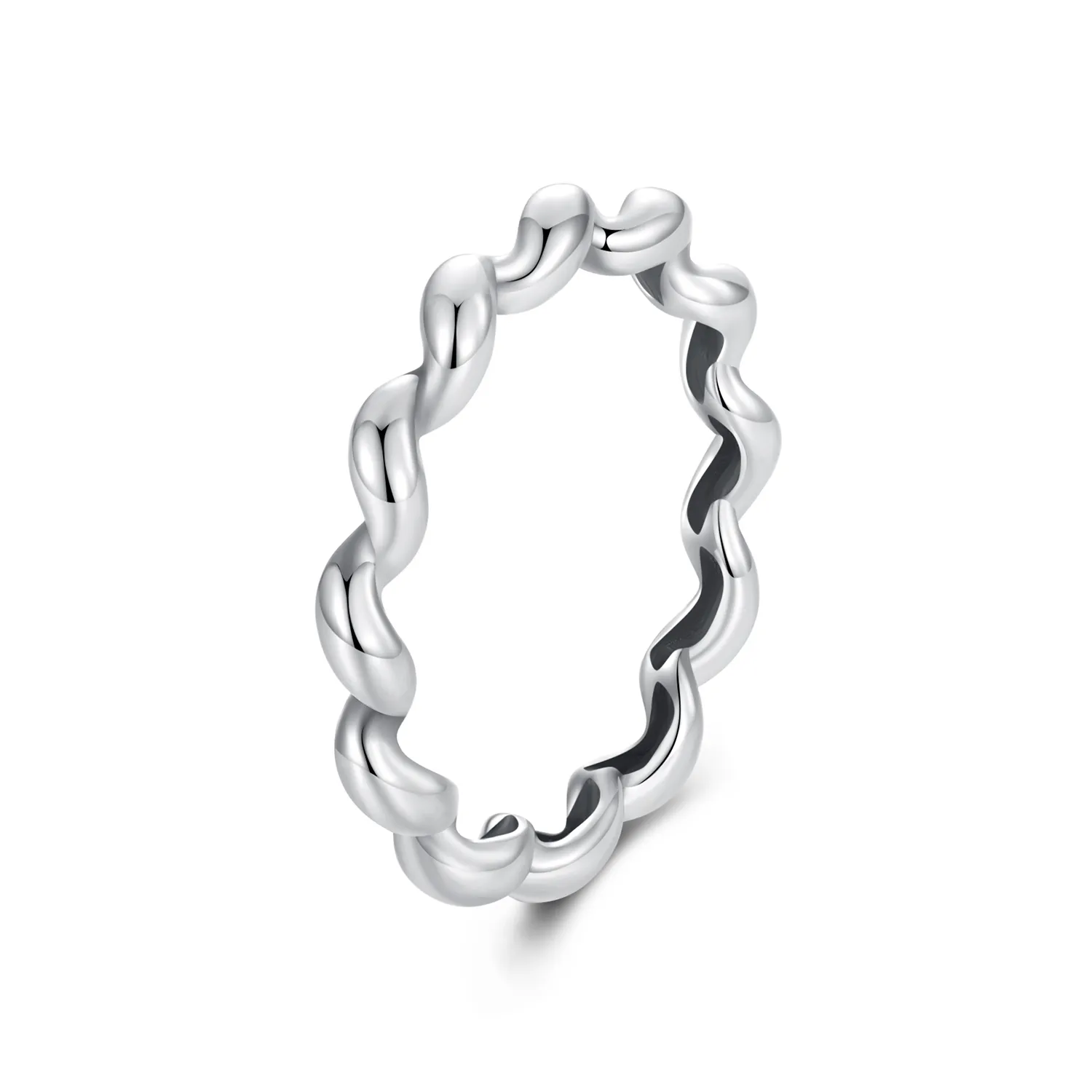 PANDORA Style Twisted metallic ring - SCR1047