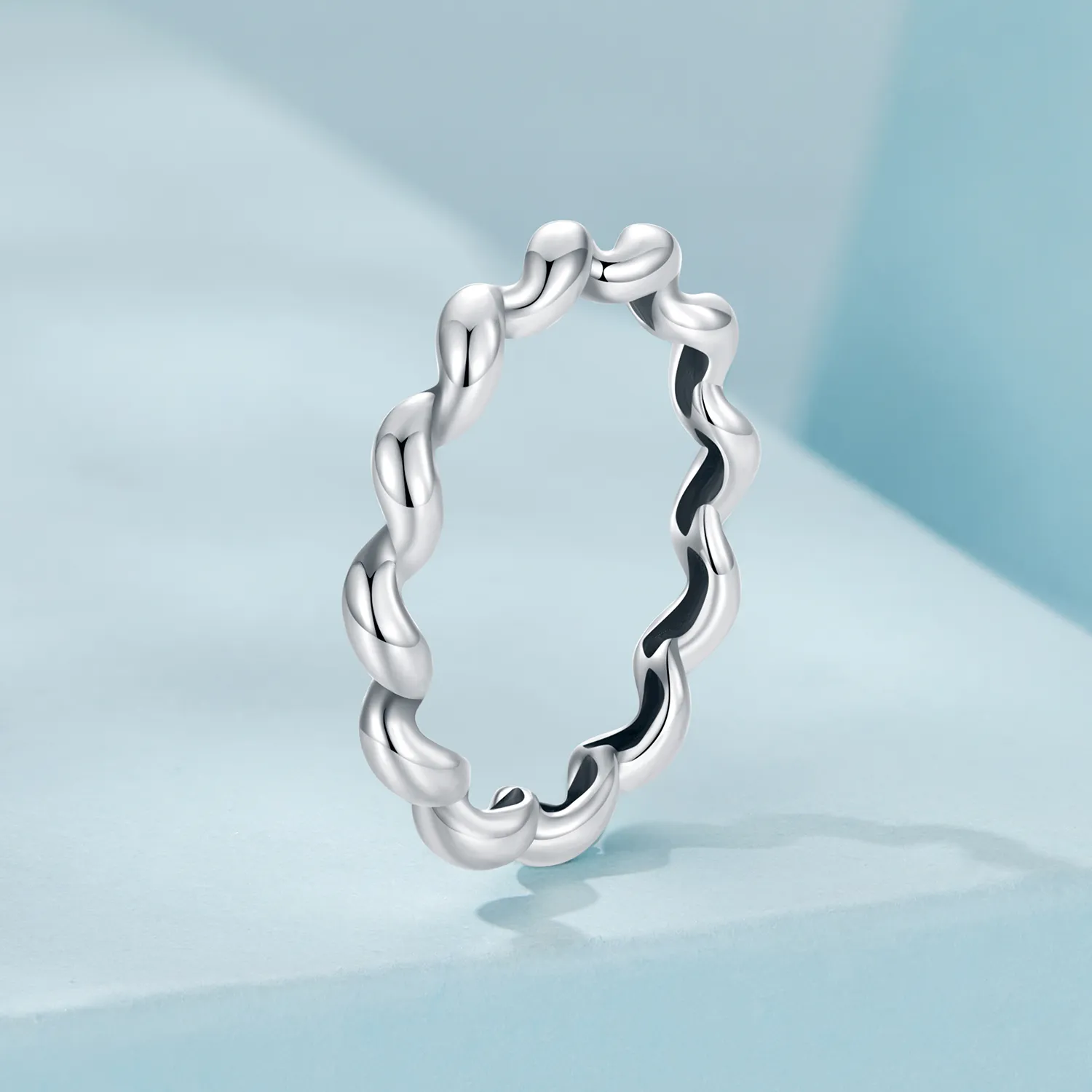 PANDORA Style Twisted metallic ring - SCR1047