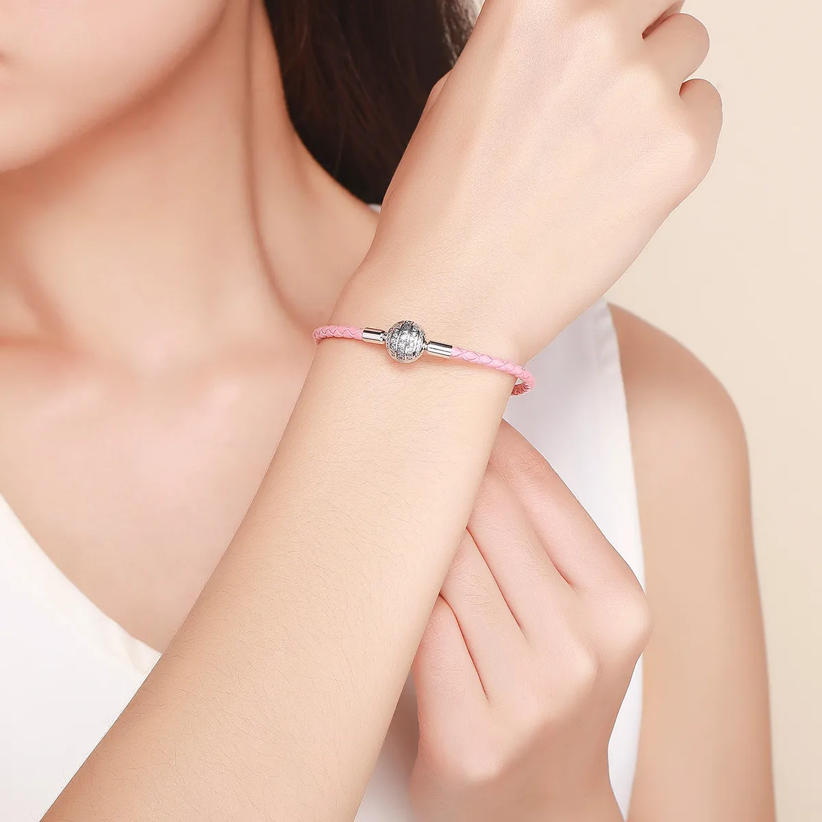 Leather Girlish Emotion Bracelet - PANDORA Style - SCB114