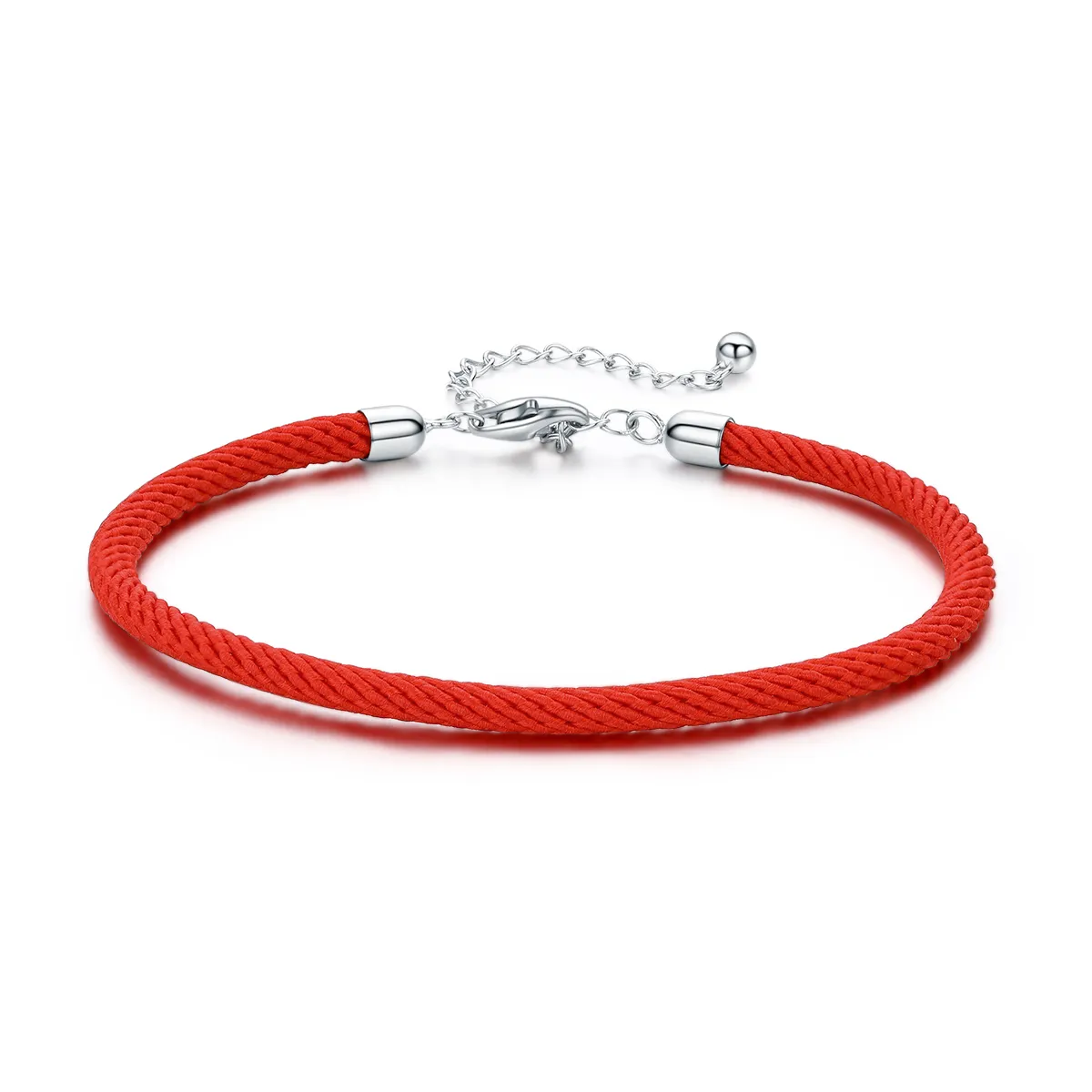 Red Rope Fabric Bracelet - PANDORA Style - SCB166