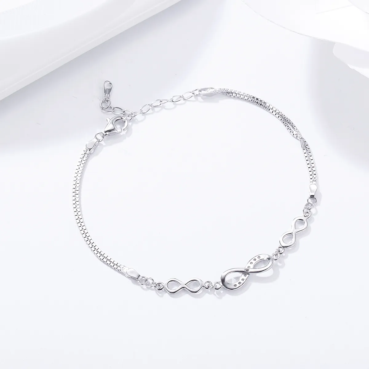 Silver Endless Elegance Slider Bracelet - PANDORA Style - SCB037