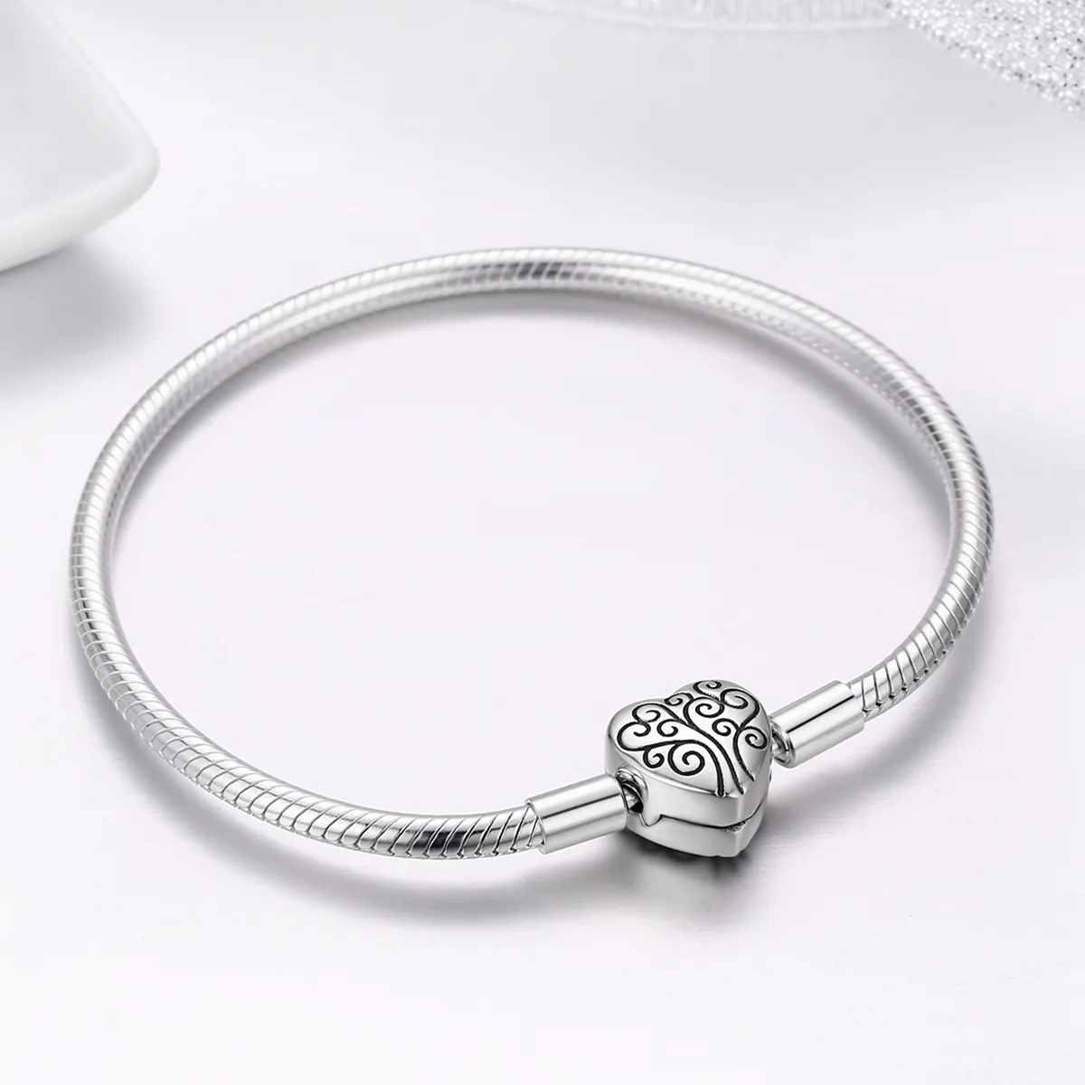 Silver Family Tree Chain Bracelet - PANDORA Style - SCB066