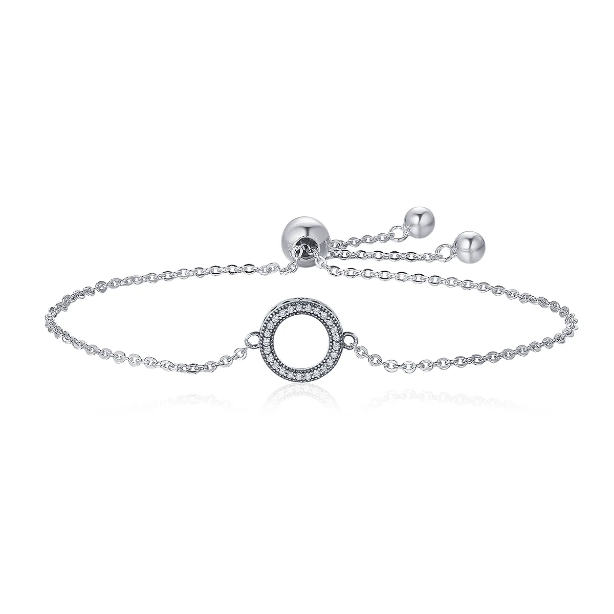 Silver Halo Slider Bracelet - PANDORA Style - SCB030