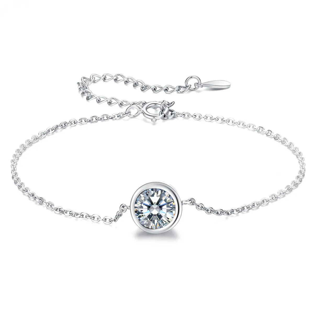 Silver Simple Chain Slider Bracelet - PANDORA Style - SCB157