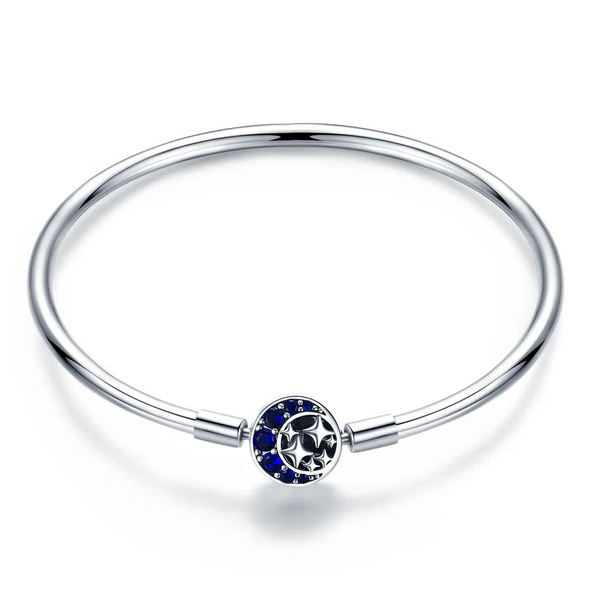 Silver Starry Sky Hard Bangle - PANDORA Style - SCB080