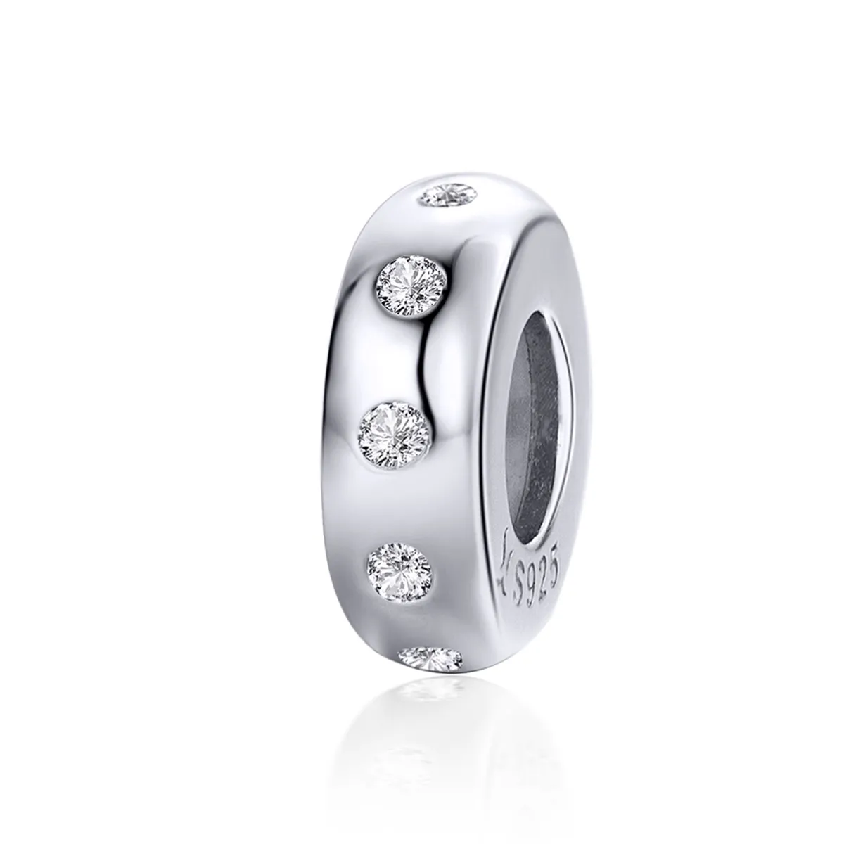 Pandora Compatible Silver Glittering Spacer - SCC1171