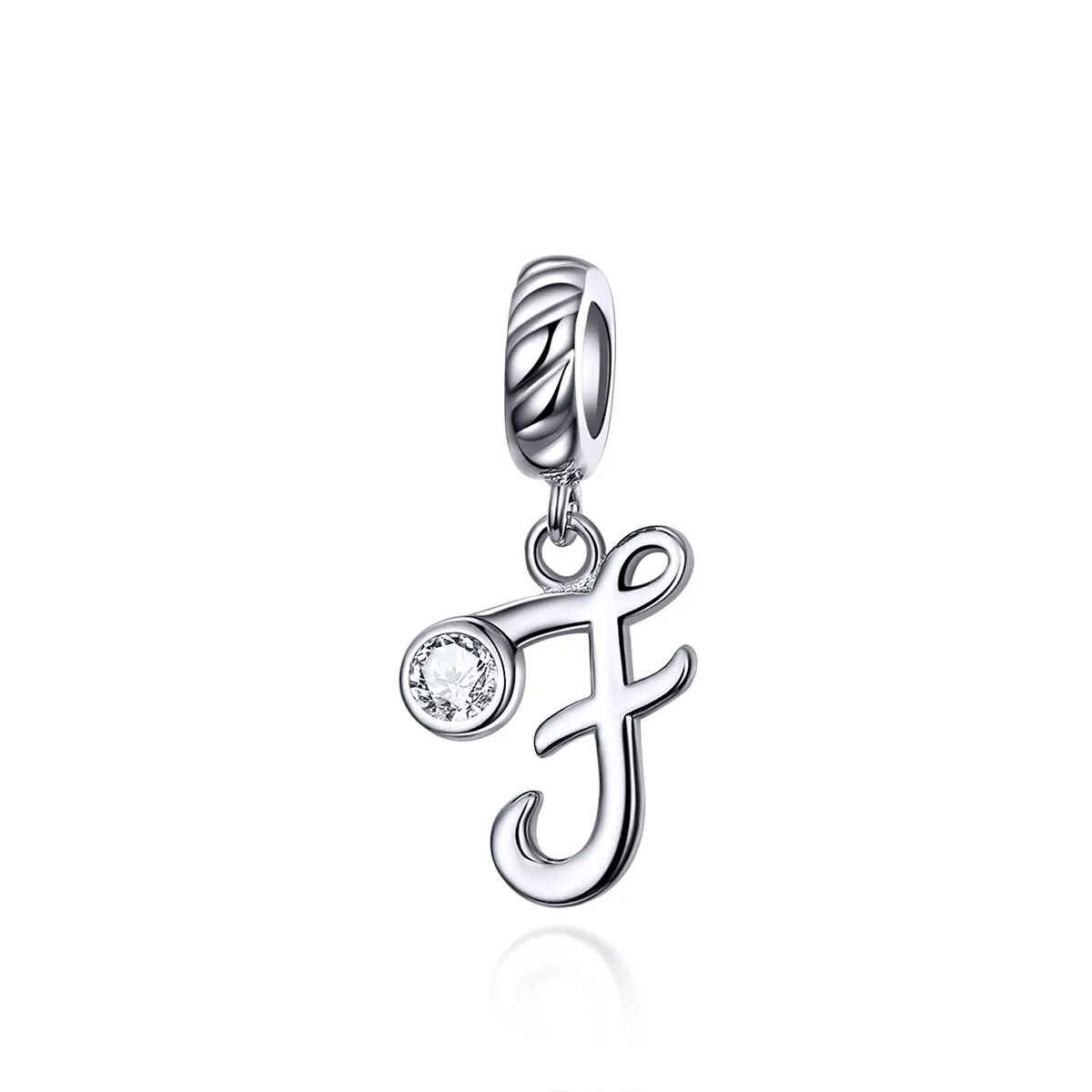 Pandora Compatible Silver Letter F Dangle - SCC1183-F