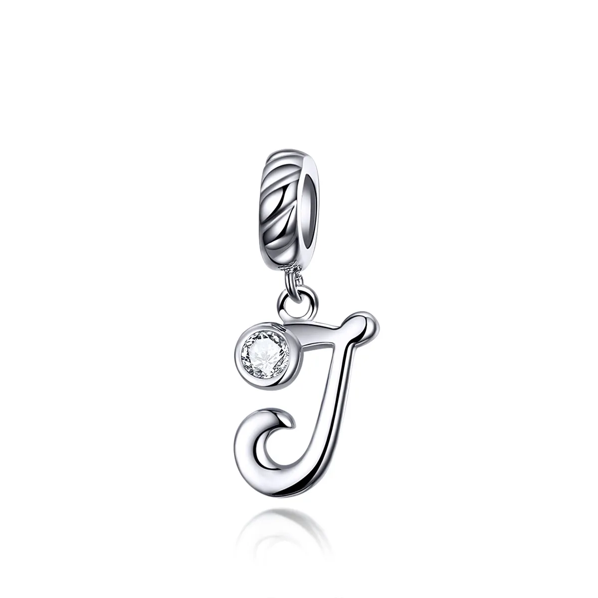 Pandora Compatible Silver Letter J Dangle - SCC1183-J