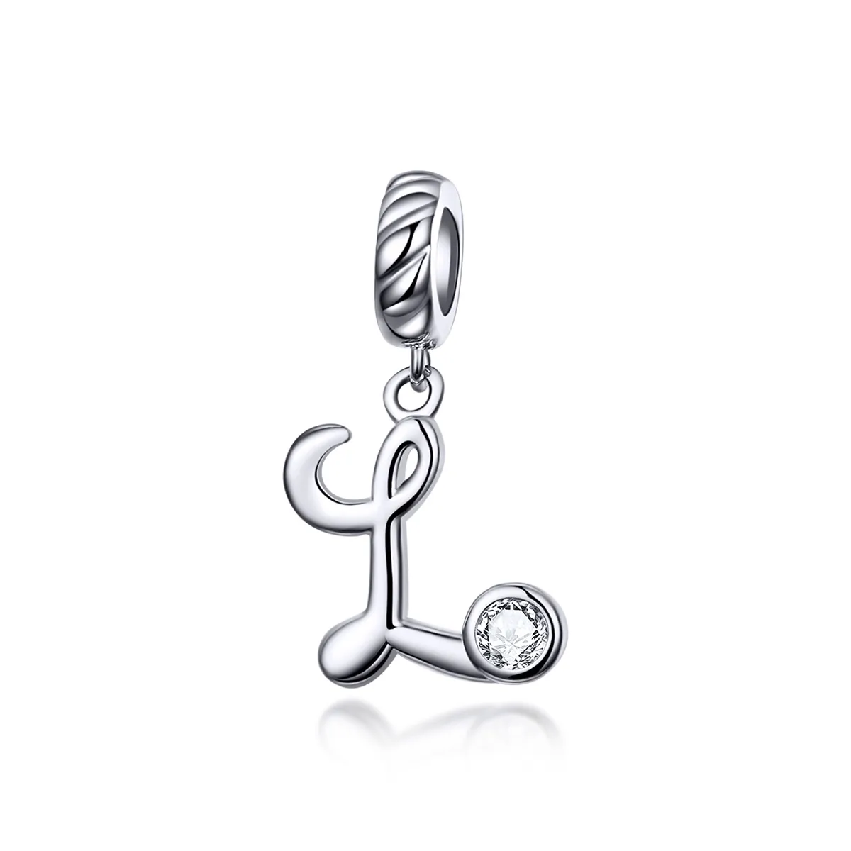 Pandora Compatible Silver Letter L Dangle - SCC1183-L