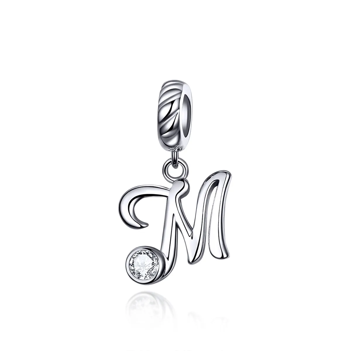 Pandora Compatible Silver Letter M Dangle - SCC1183-M