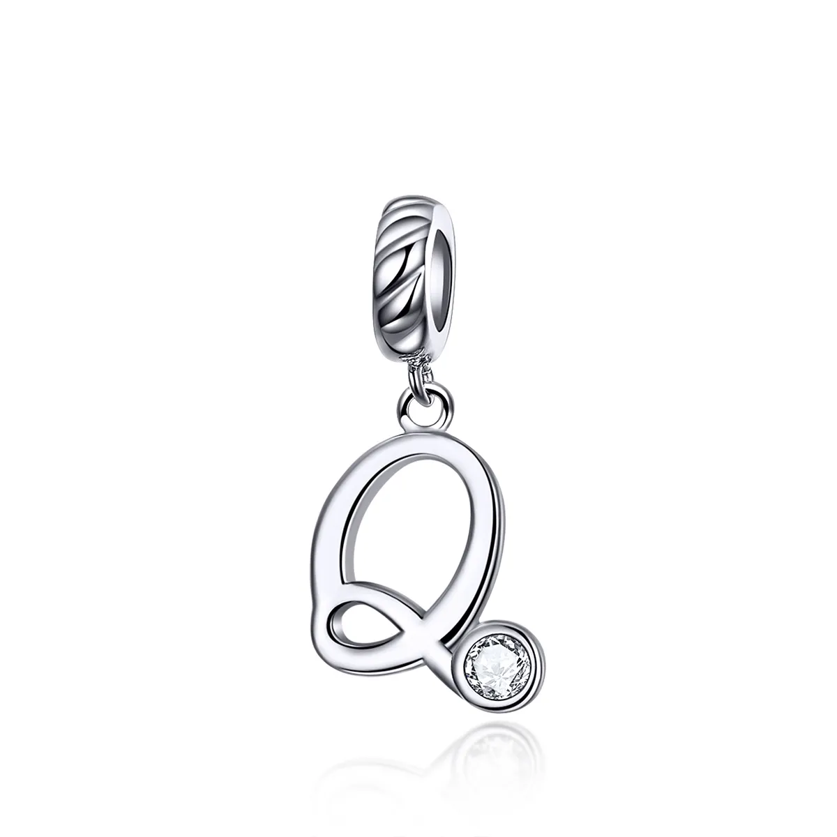 Pandora Compatible Silver Letter Q Dangle - SCC1183-Q