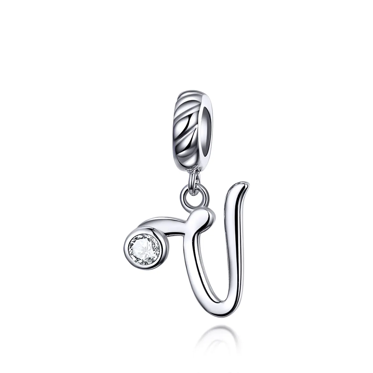 Pandora Compatible Silver Letter V Dangle - SCC1183-V