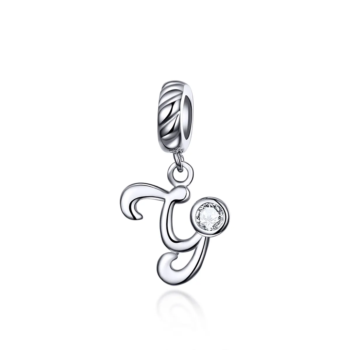 Pandora Compatible Silver Letter Y Dangle - SCC1183-Y