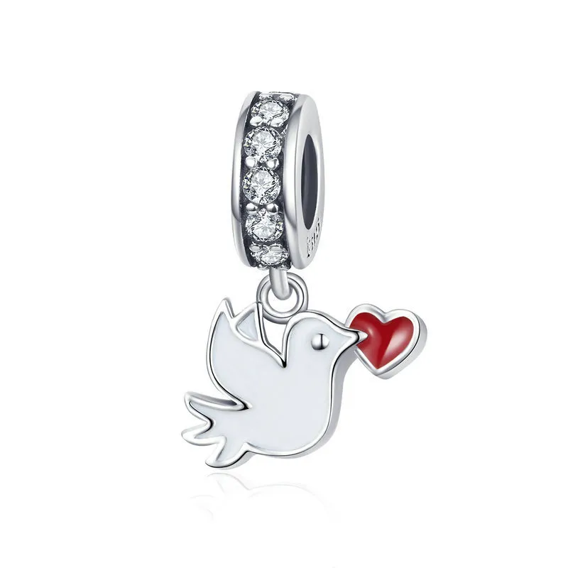 Pandora Compatible Silver Love Messenger Dangle - SCC1227