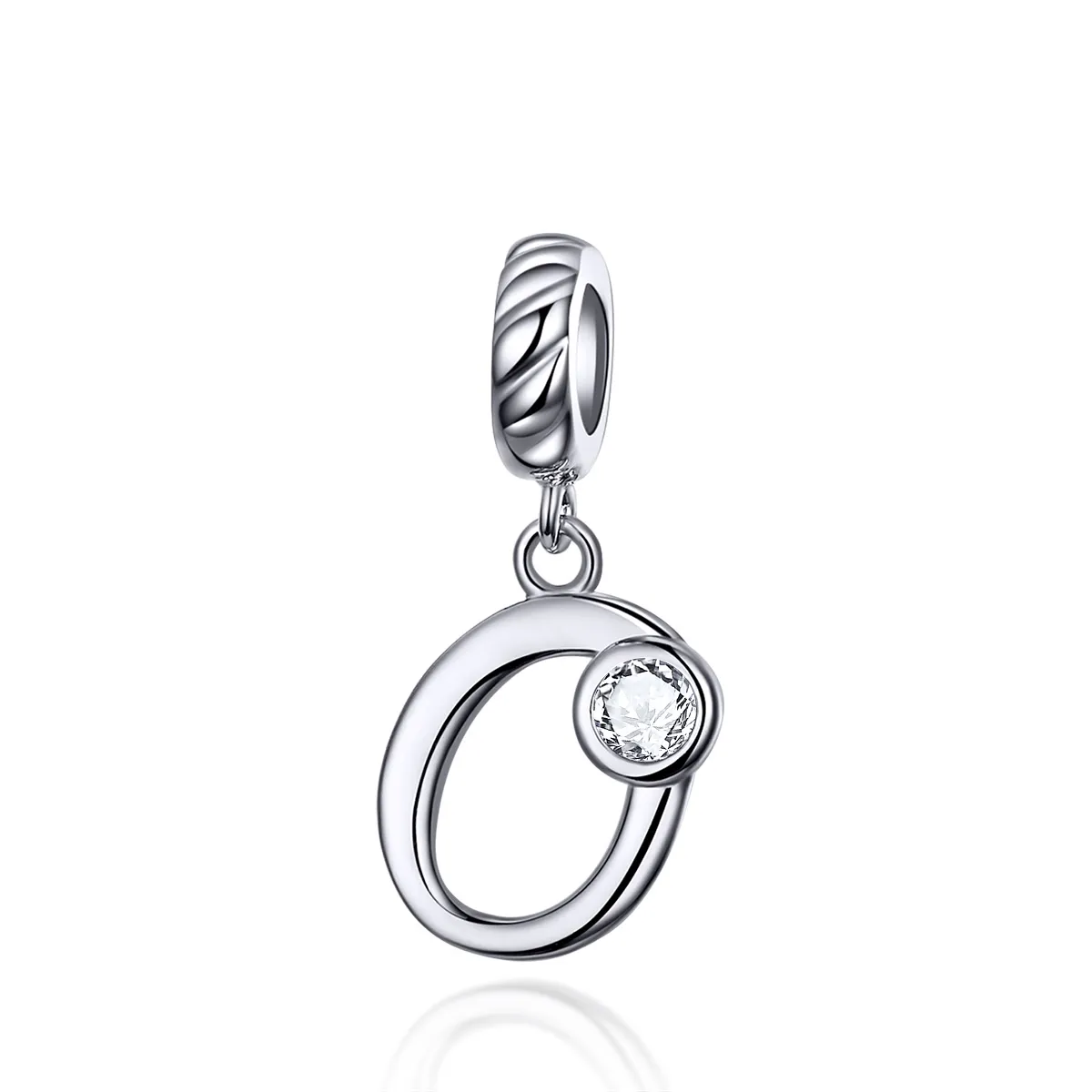 Pandora Compatible Silver Number 0 Dangle - SCC1183-O